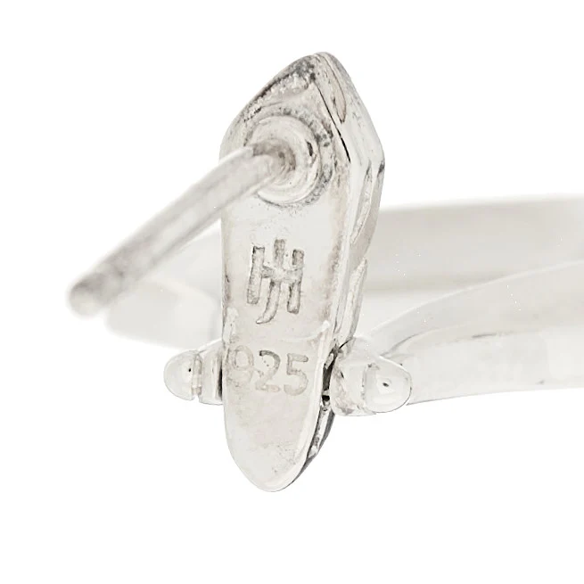 Sterling Silver Mamuli Drop Earrings - Image 4
