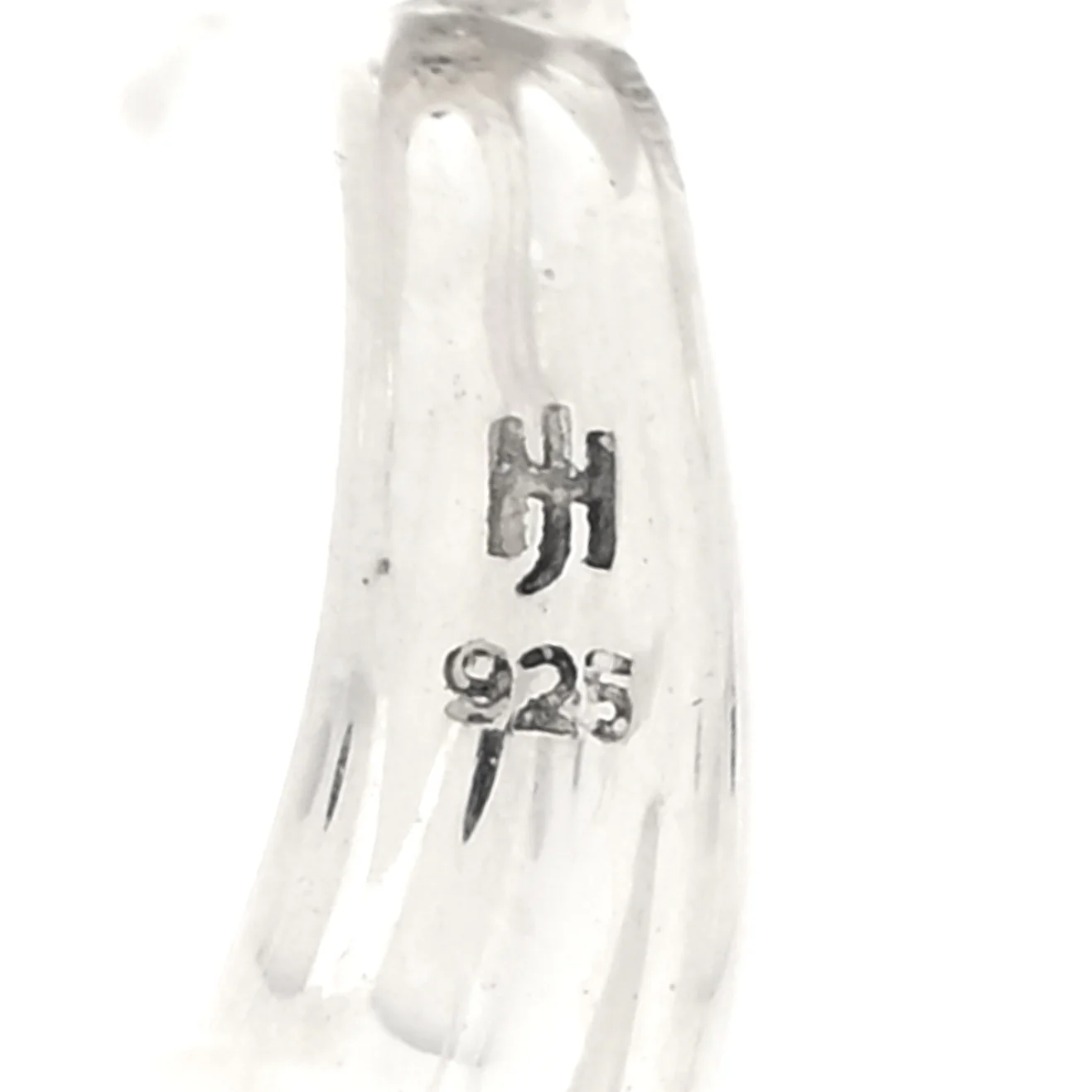 Sterling Silver Surf J Hoop Earrings - Image 4