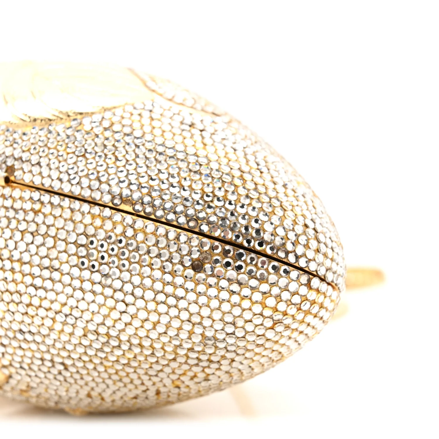 Crystal Egg Minaudiere Clutch Gold - Image 10