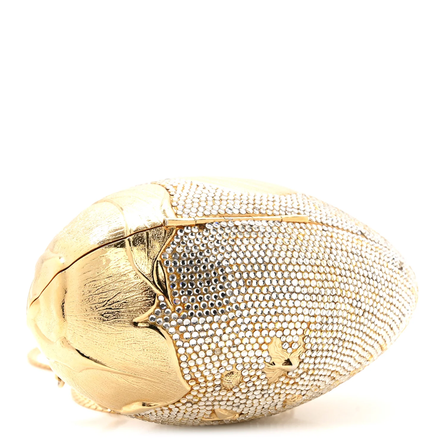 Crystal Egg Minaudiere Clutch Gold - Image 4