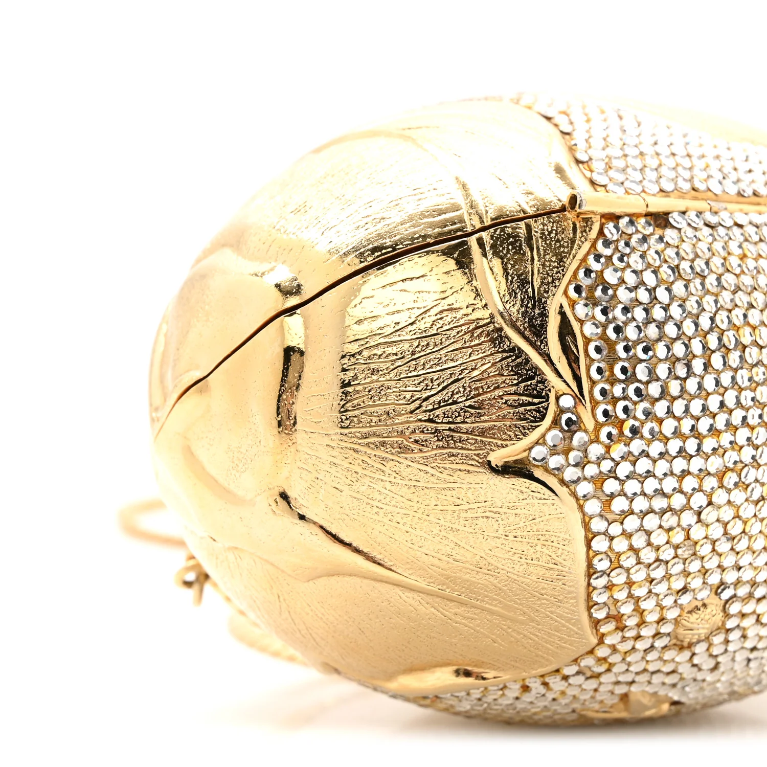 Crystal Egg Minaudiere Clutch Gold - Image 9