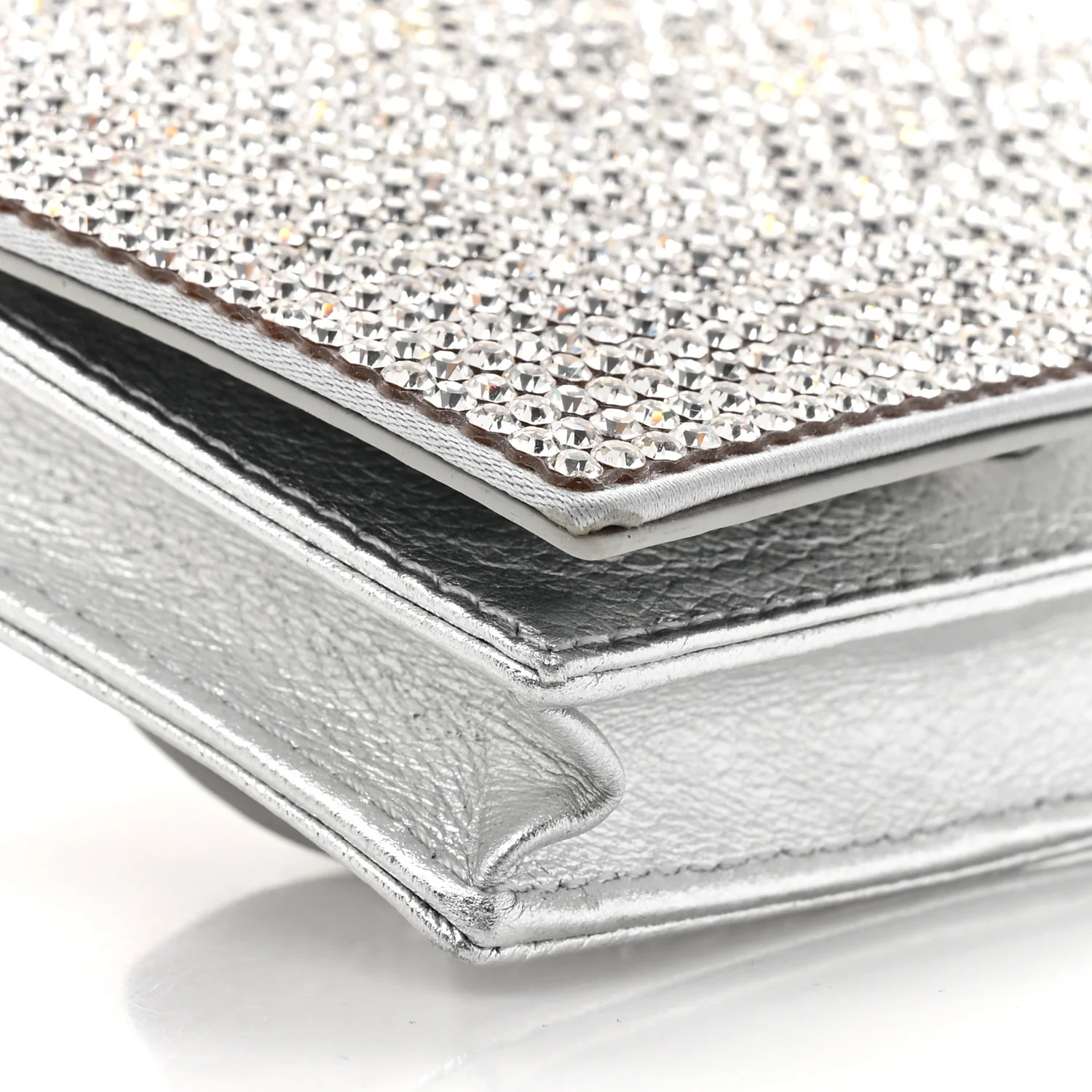 Swarovski Crystal Convertible Belt Bag Silver - Image 8