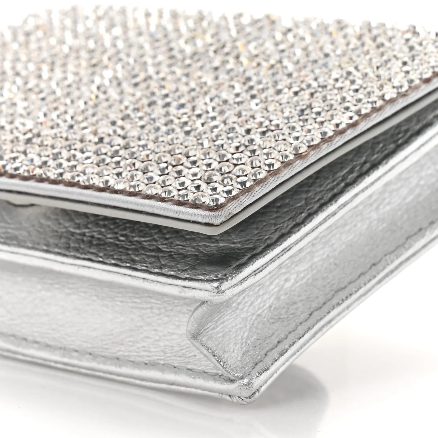 Swarovski Crystal Convertible Belt Bag Silver - Image 9