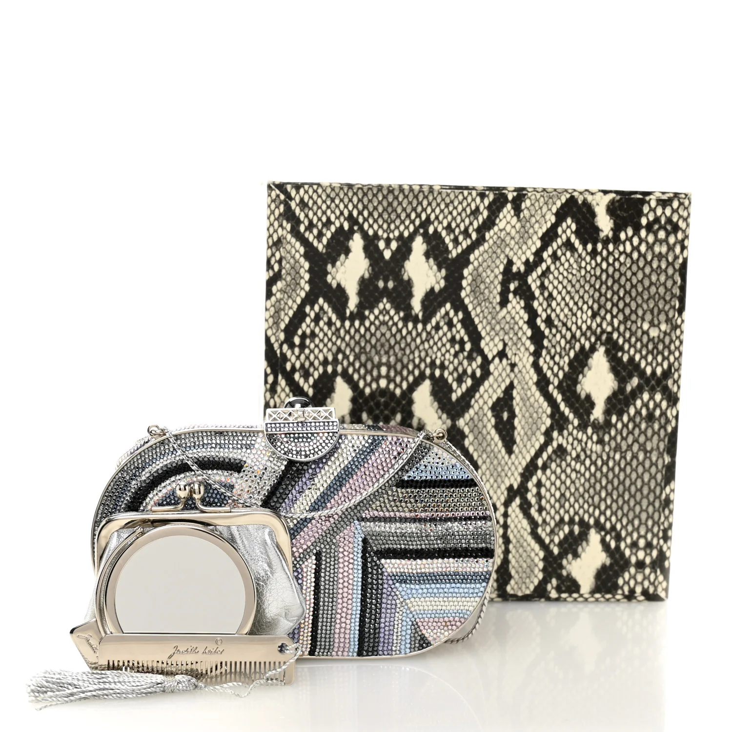 Swarovski Crystal Minaudiere Clutch Multicolor - Image 11