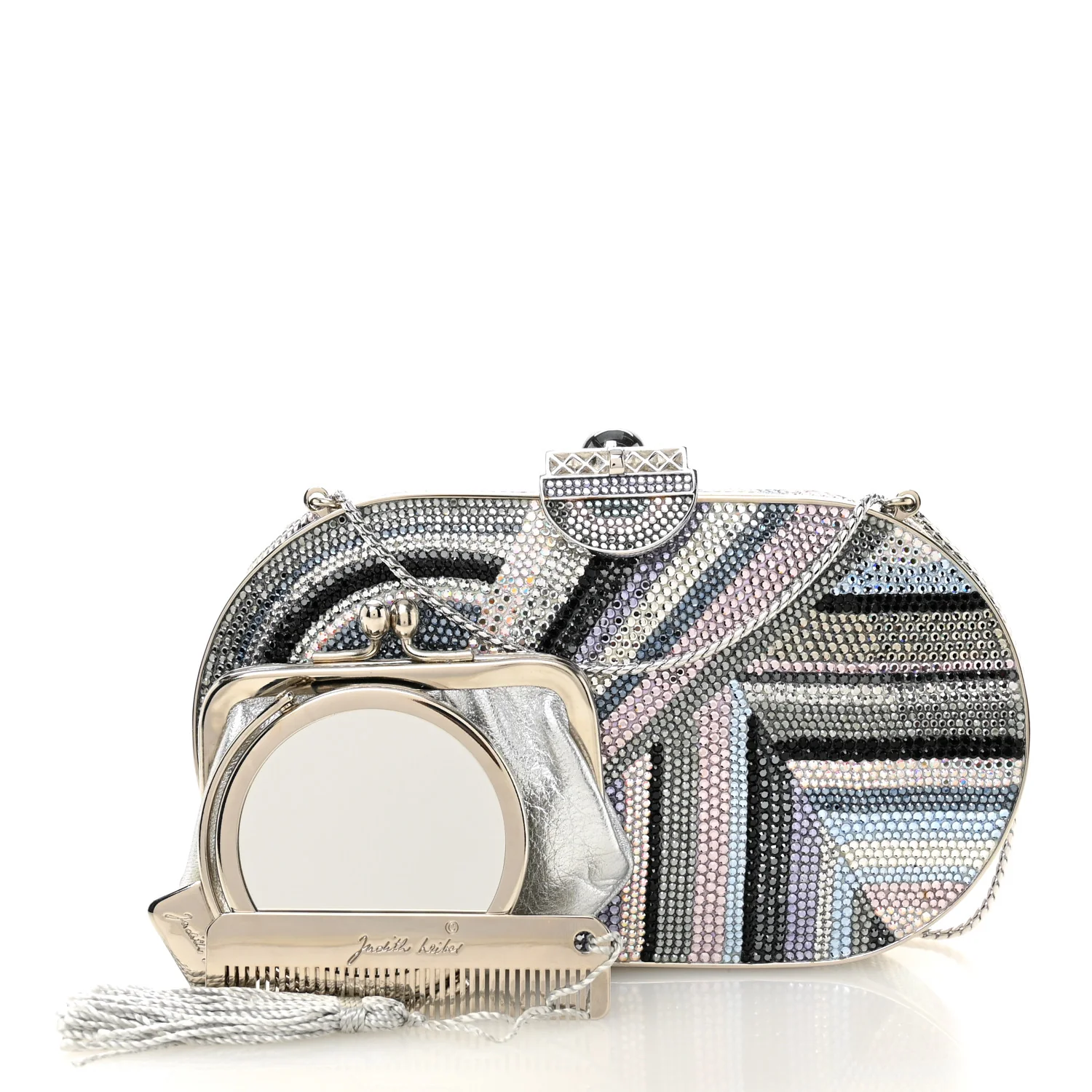 Swarovski Crystal Minaudiere Clutch Multicolor - Image 3