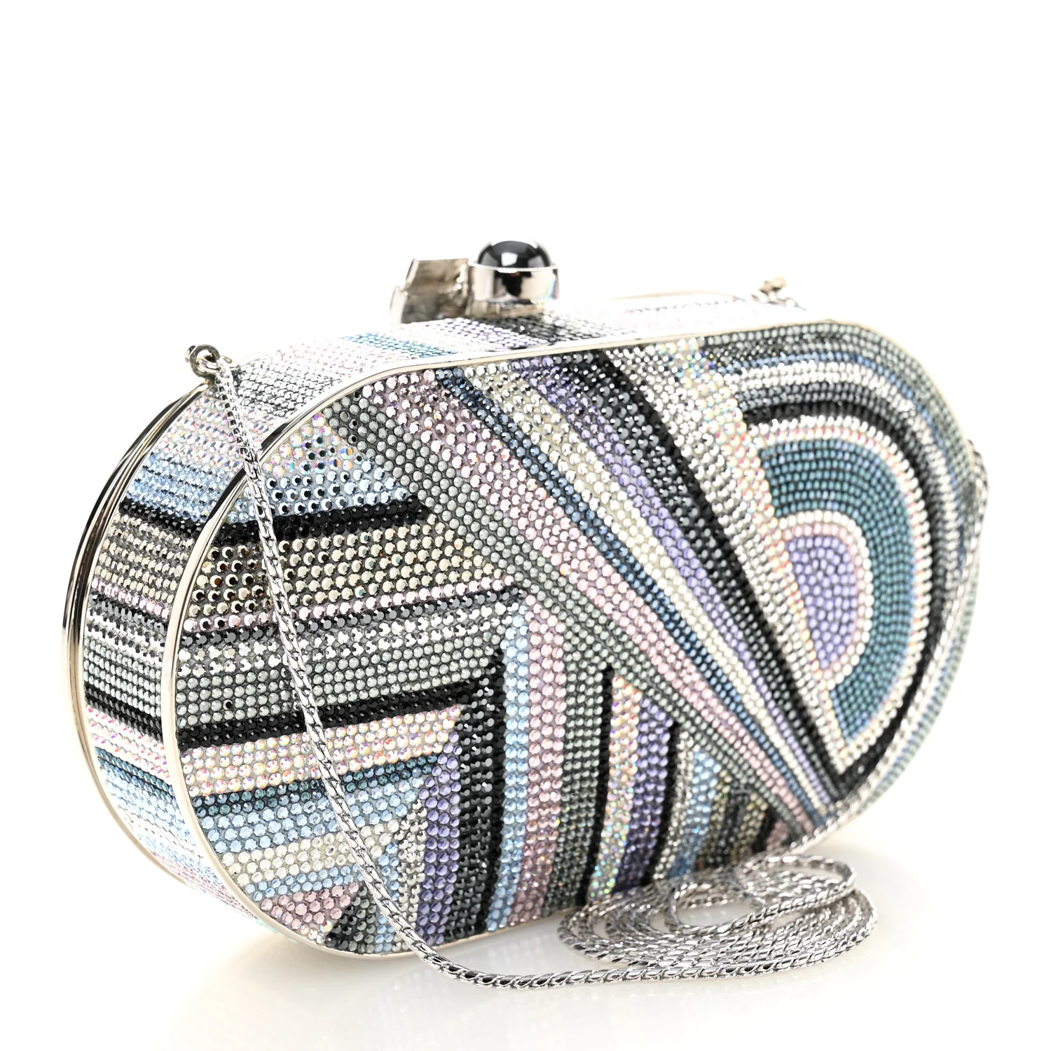 Swarovski Crystal Minaudiere Clutch Multicolor - Image 4