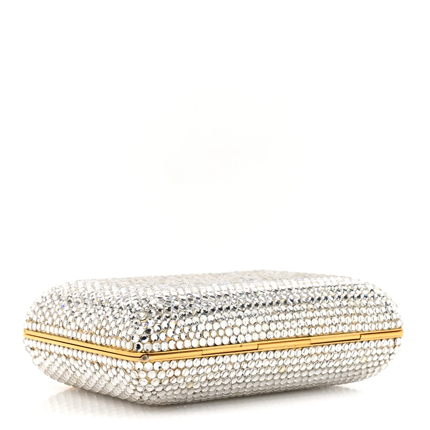 Swarovski Crystal Minaudiere Clutch Silver Gold - Image 5