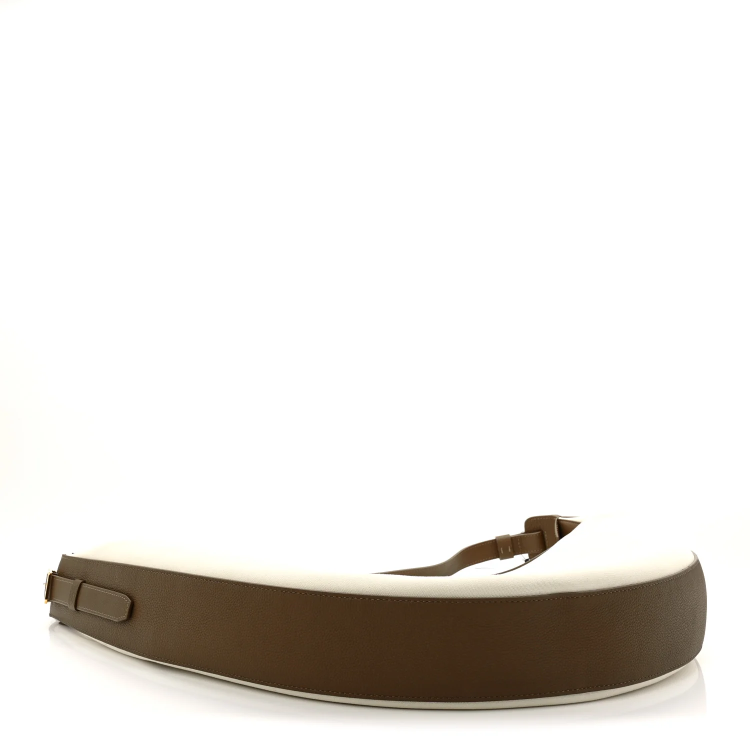 Canvas Calfskin August Hobo Cream Dark Olive - Image 4