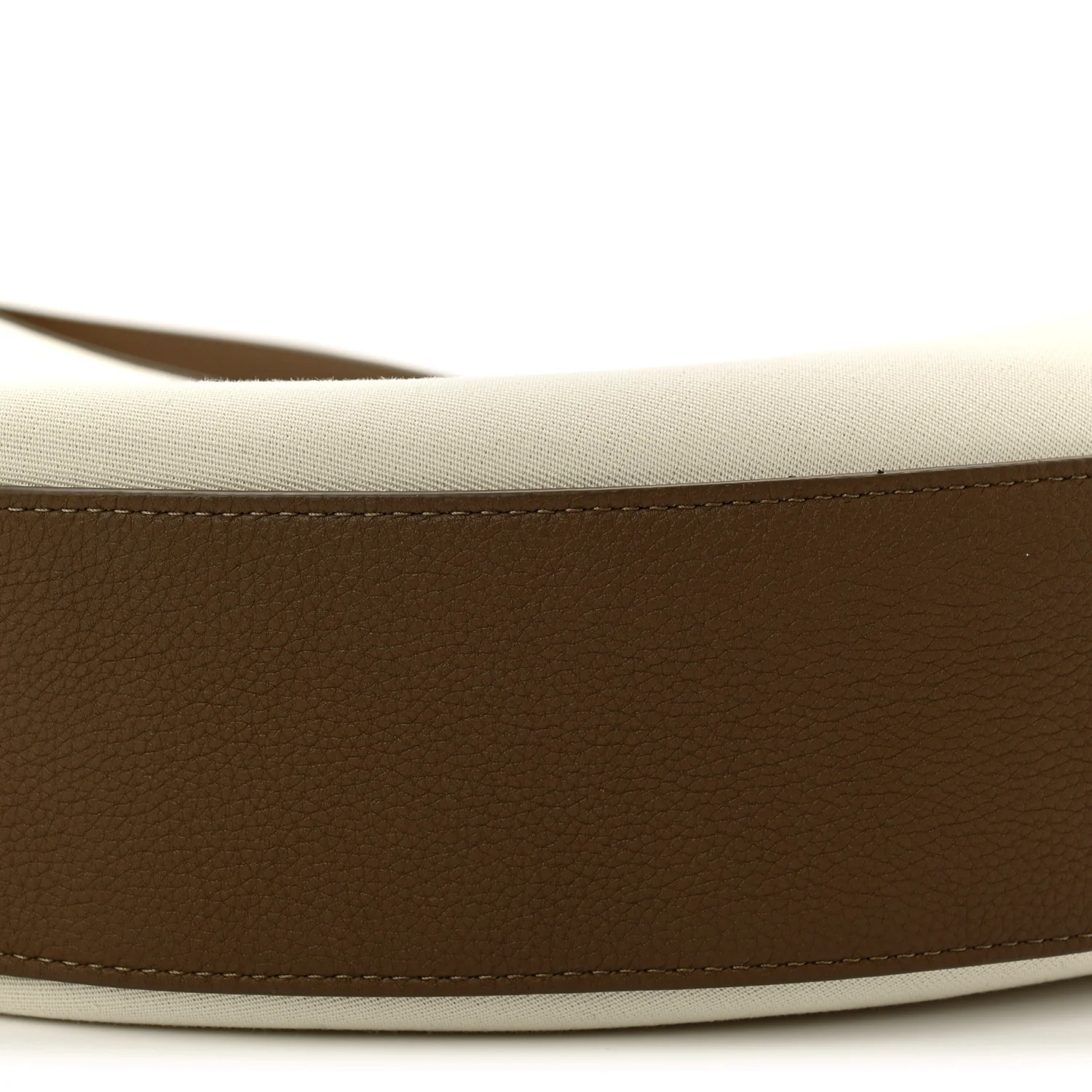 Canvas Calfskin August Hobo Cream Dark Olive - Image 9