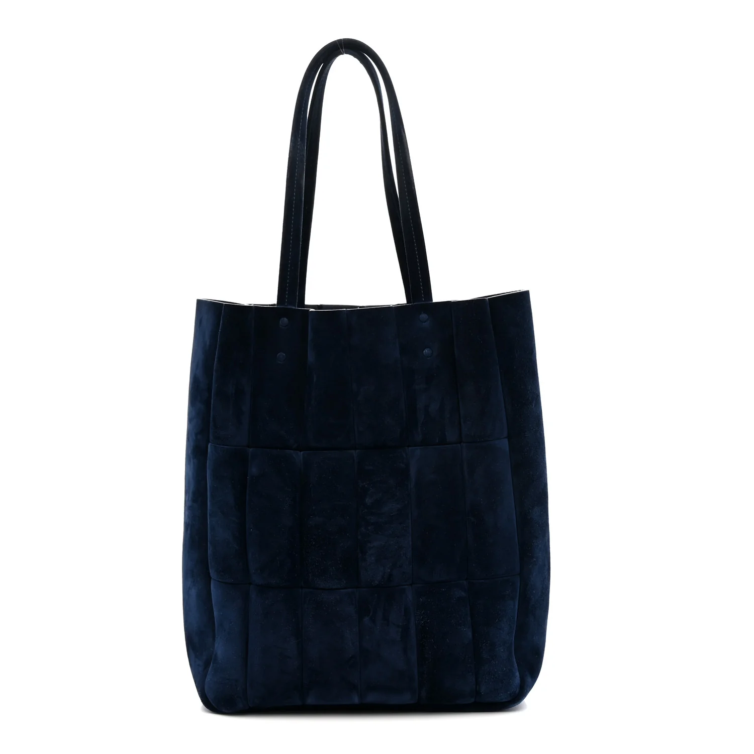 Suede Calfskin Kidskin Zoe Tote Midnight