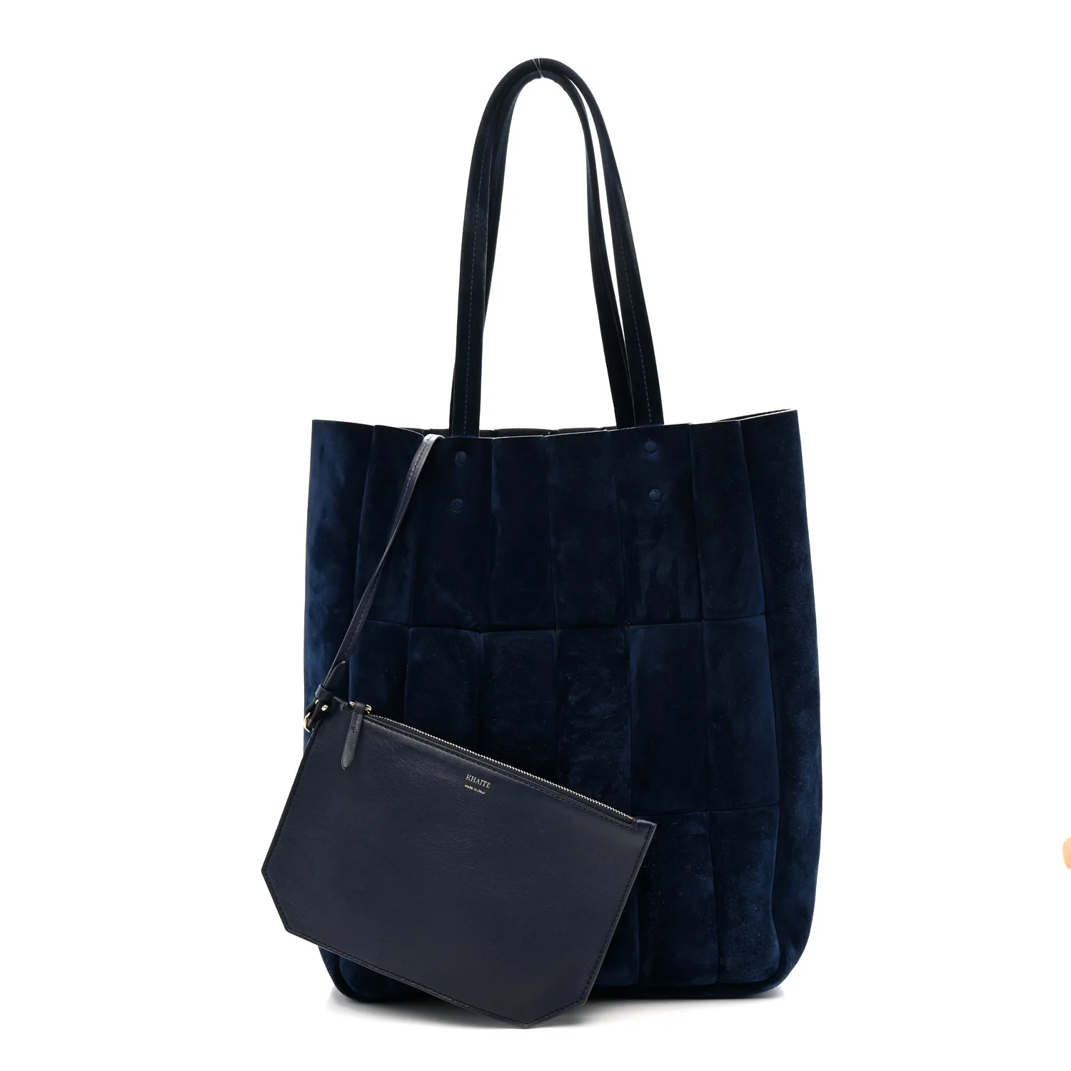 Suede Calfskin Kidskin Zoe Tote Midnight - Image 3
