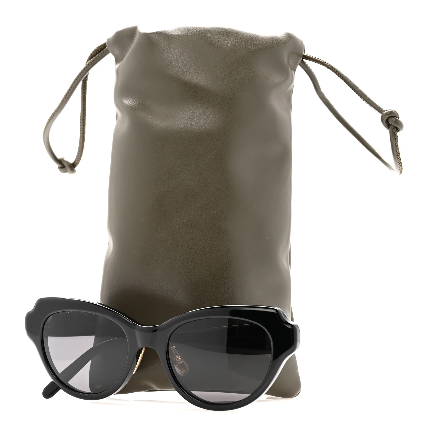 Acetate Cat Eye Swan Slim Sunglasses LW40178F Black - Image 7