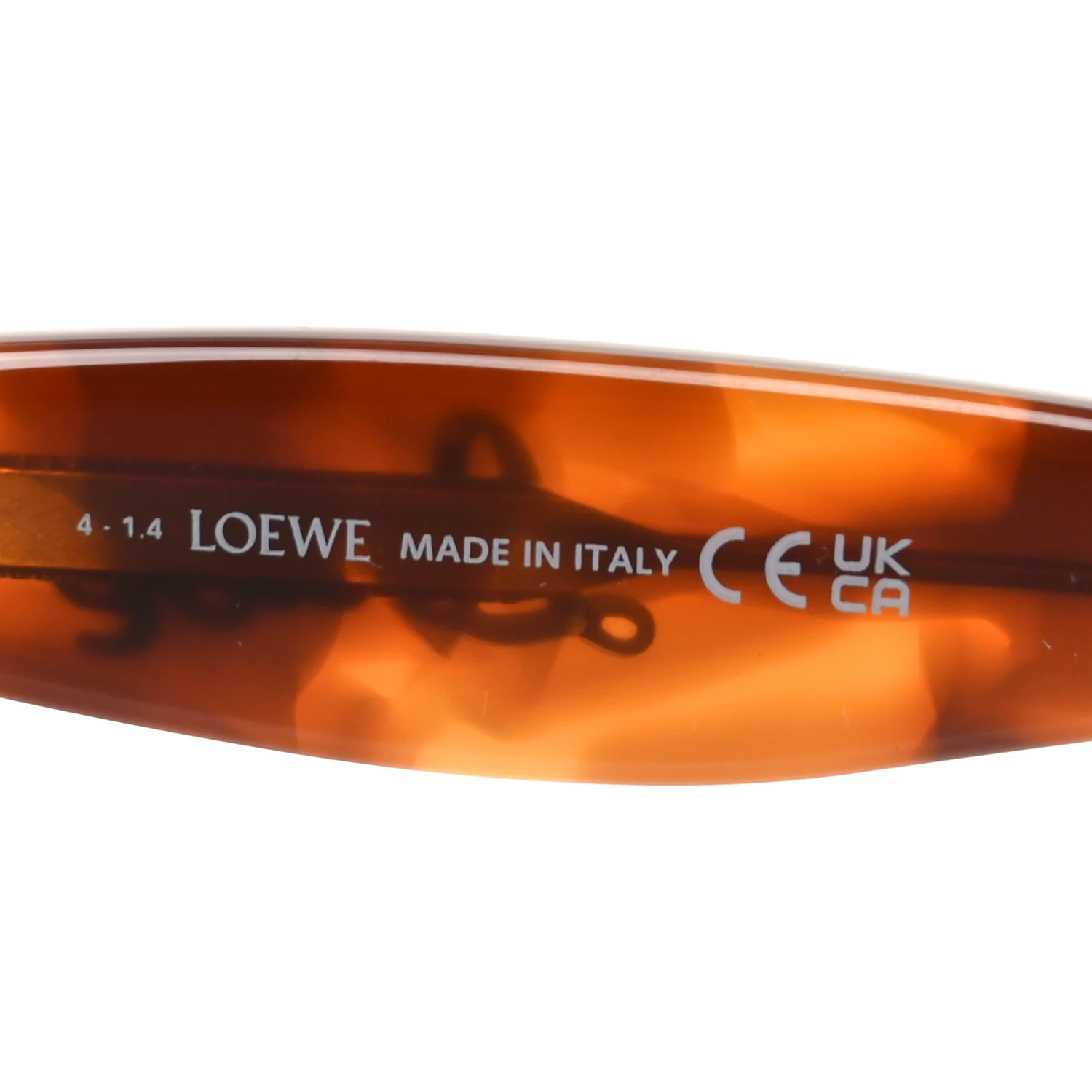 Acetate Curvy Aviator Sunglasses LW40144U Tortoise - Image 5