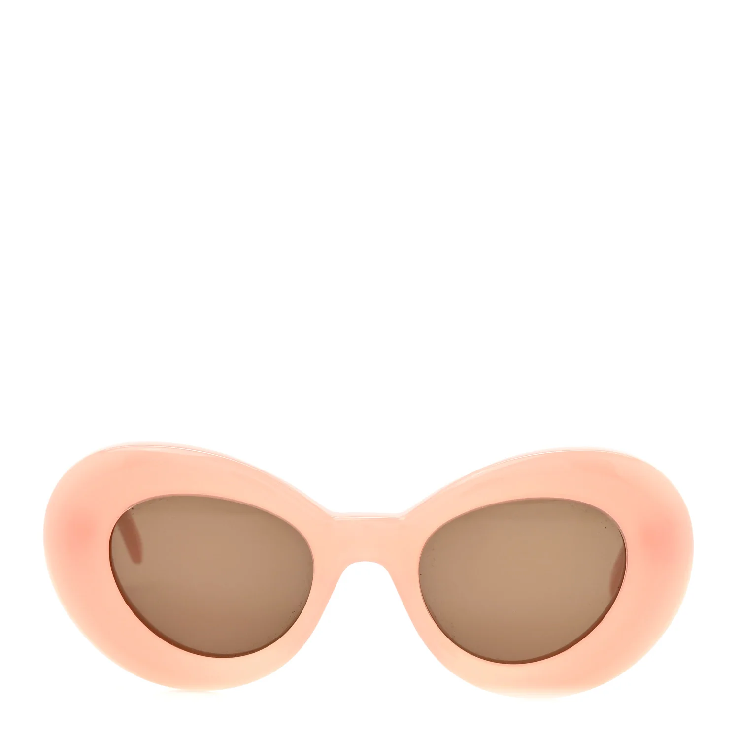 Acetate Curvy Round Sunglasses LW40112I Pink - Image 2
