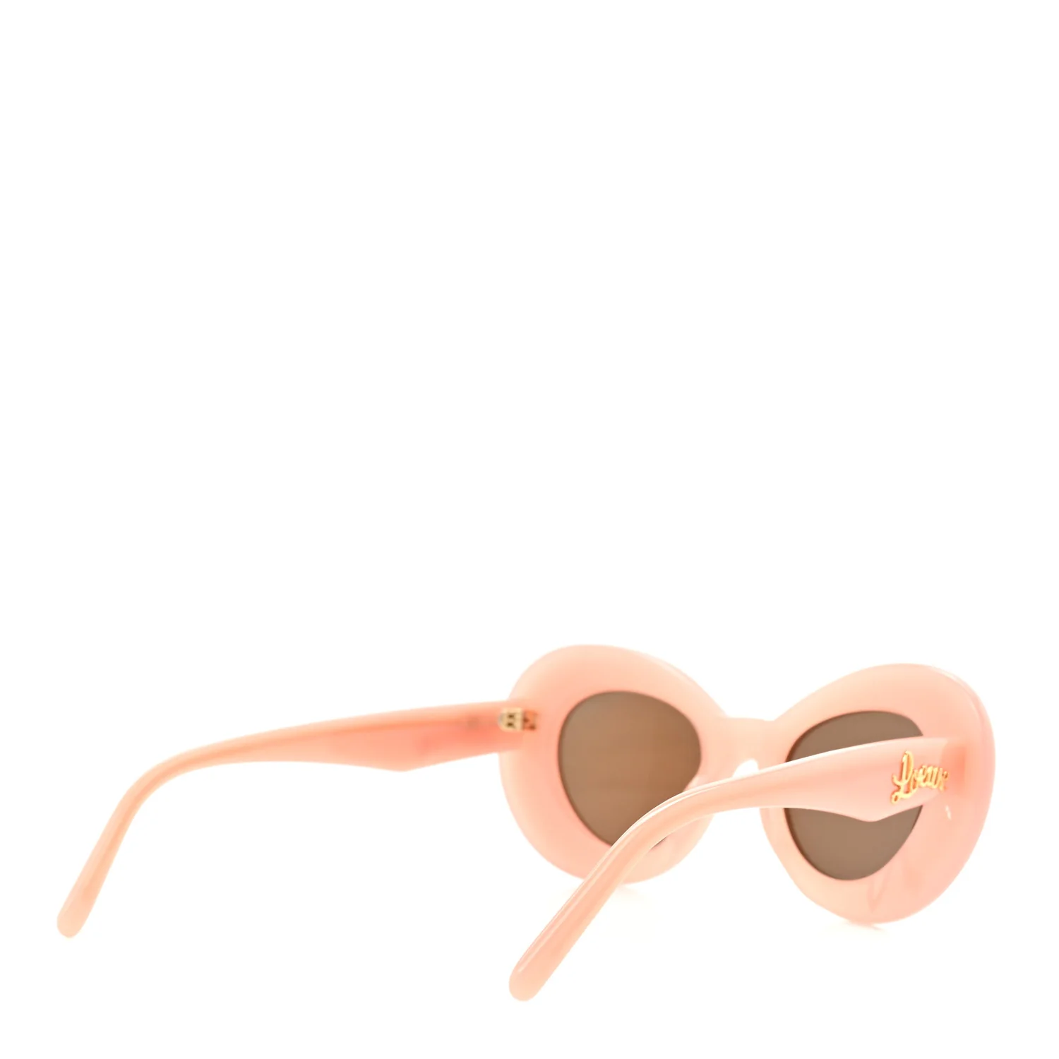 Acetate Curvy Round Sunglasses LW40112I Pink - Image 4
