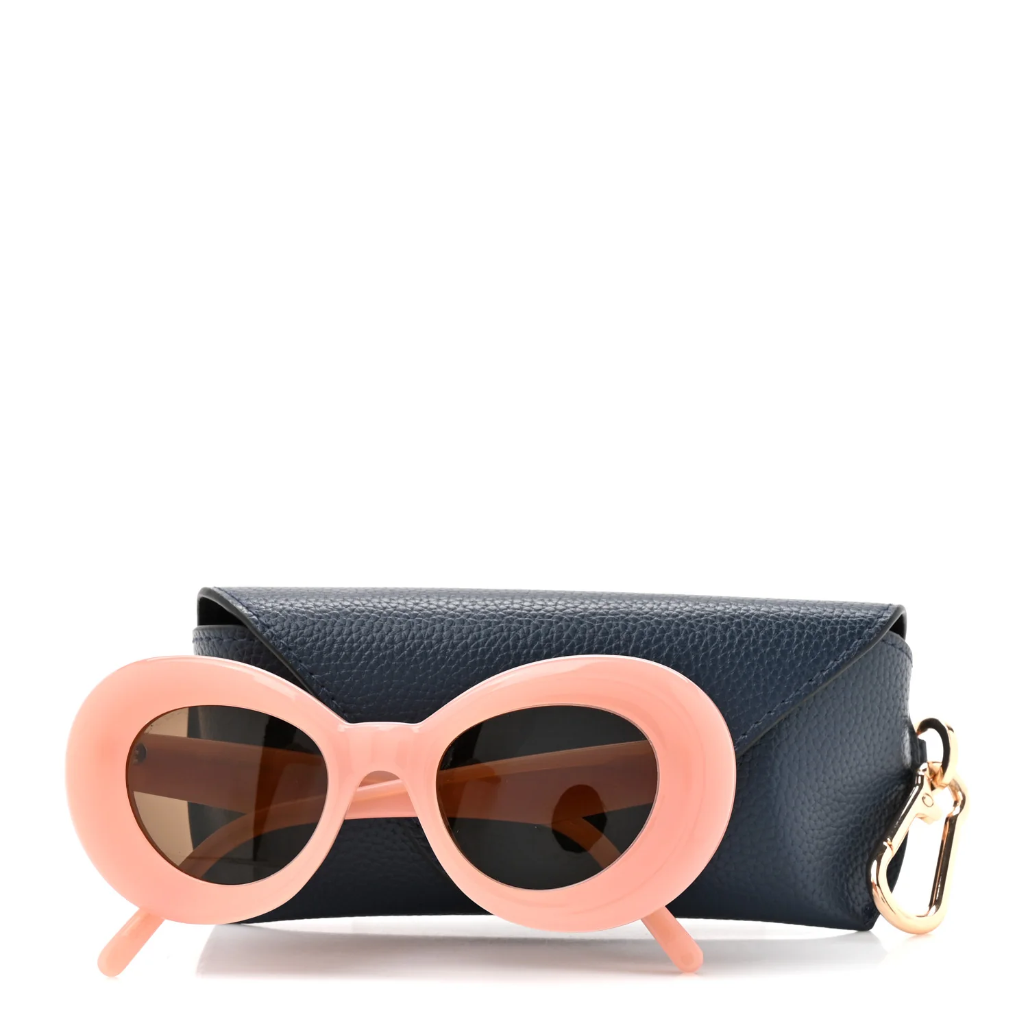 Acetate Curvy Round Sunglasses LW40112I Pink - Image 7