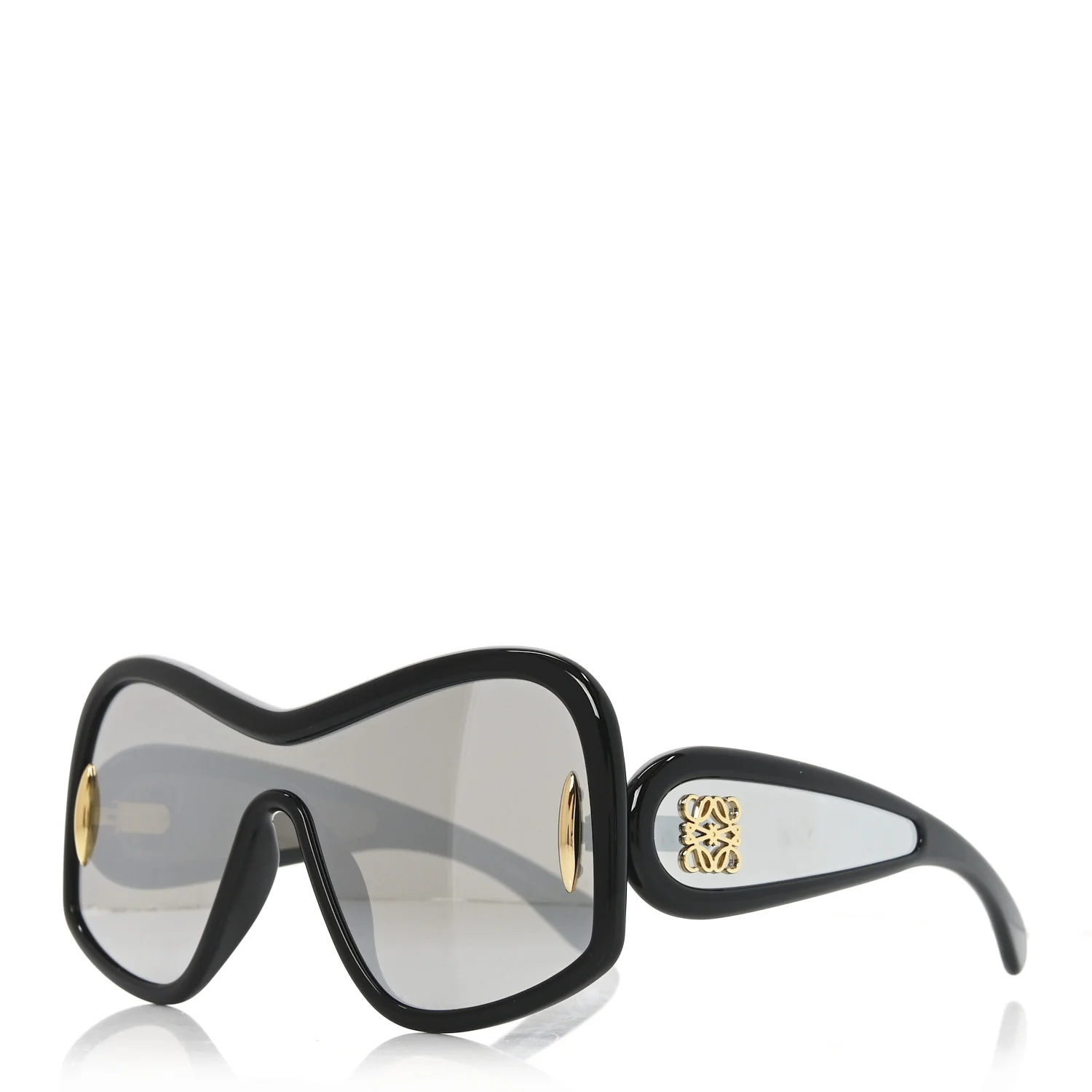 Acetate Mirror Mask Sunglasses LW40131I Black Smoke