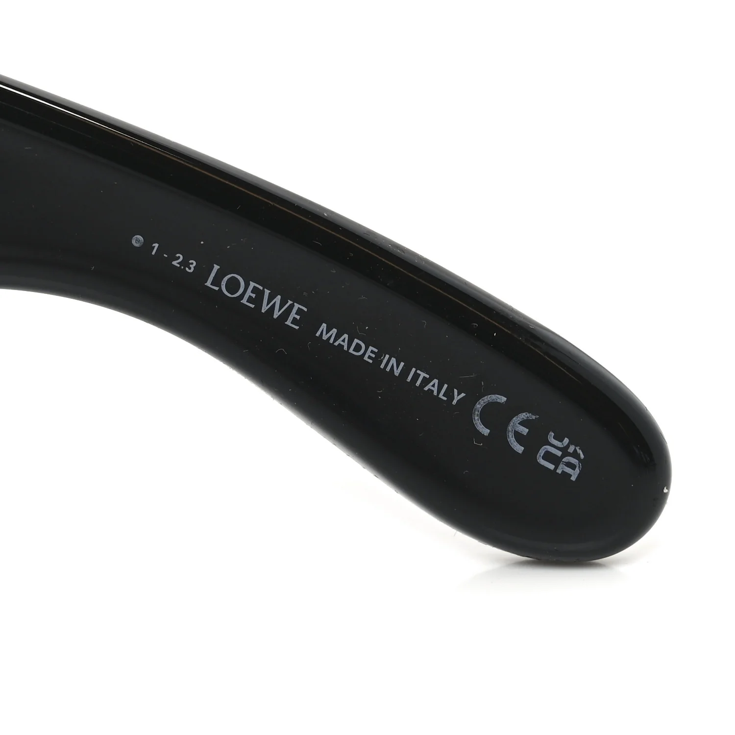 Acetate Mirrored Anagram Wave Mask Sunglasses LW40108I Black - Image 5