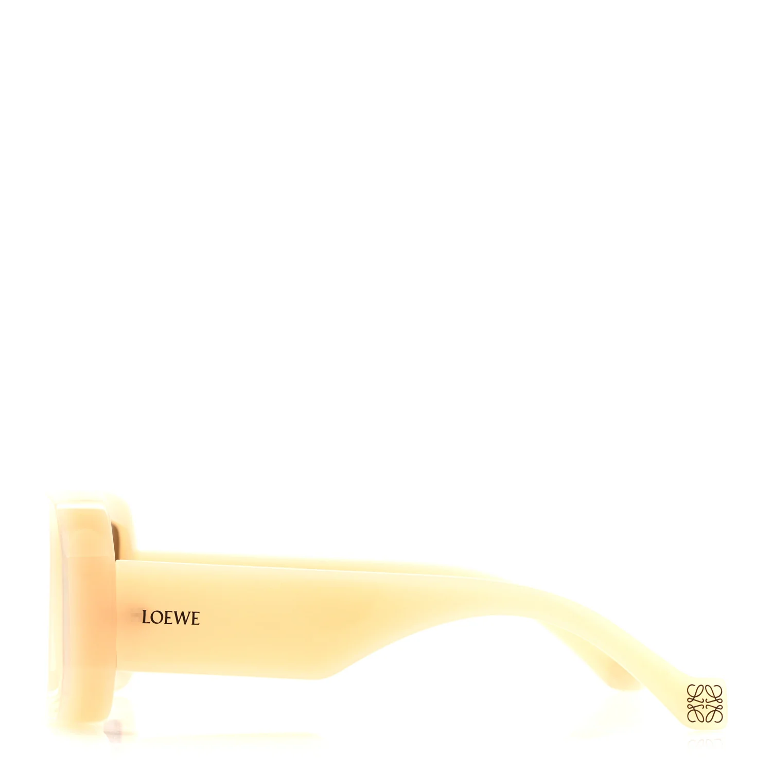 Acetate Paula's Ibiza Dive In Mask Sunglasses LW40064U Beige - Image 3