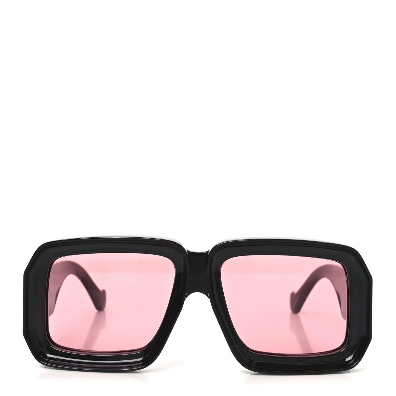 Acetate Paula's Ibiza Dive In Mask Sunglasses LW40064U Black Pink - Image 2