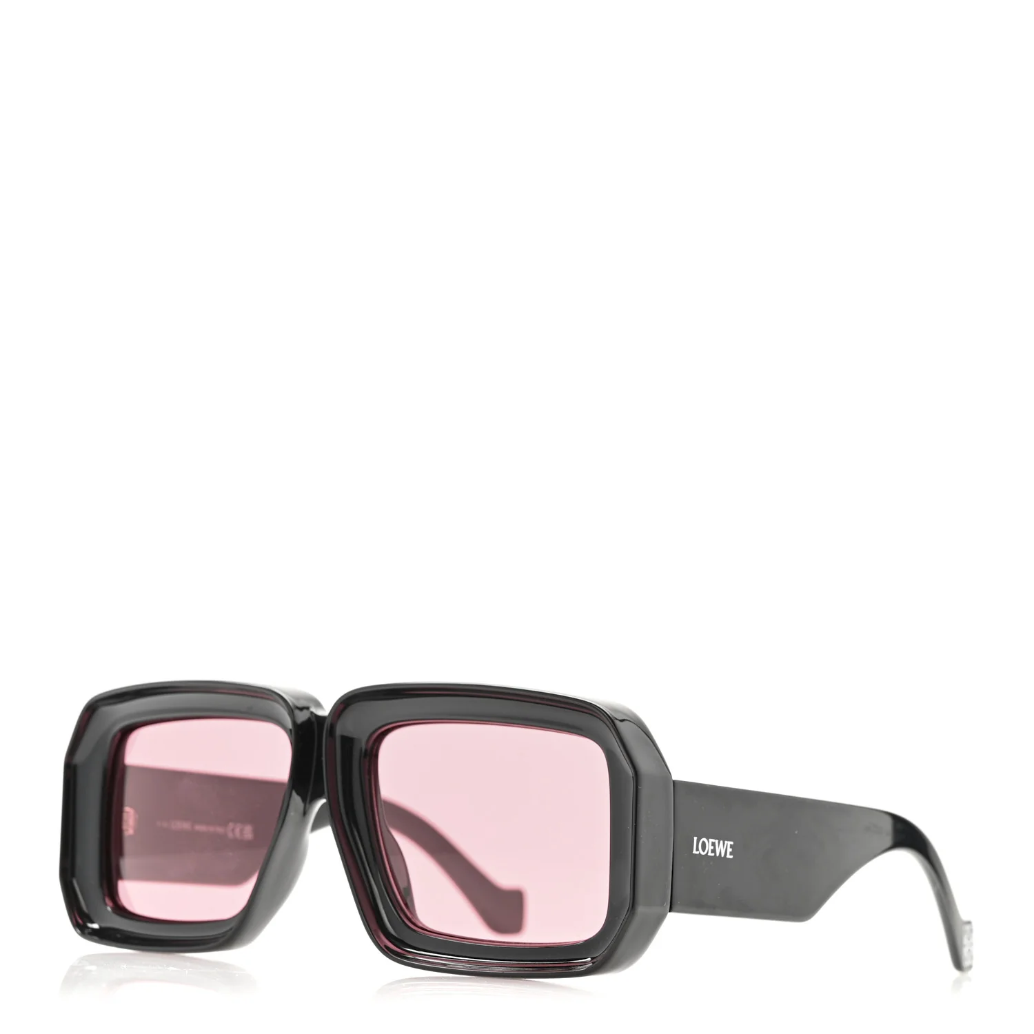 Acetate Paula's Ibiza Dive In Mask Sunglasses LW40064U Black Pink