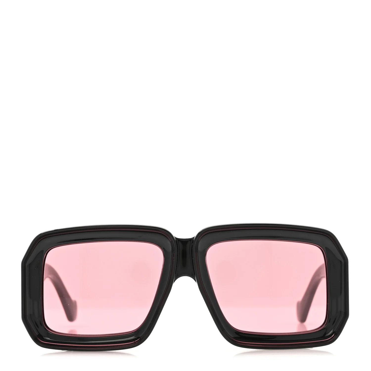 Acetate Paula's Ibiza Dive In Mask Sunglasses LW40064U Black Pink - Image 2