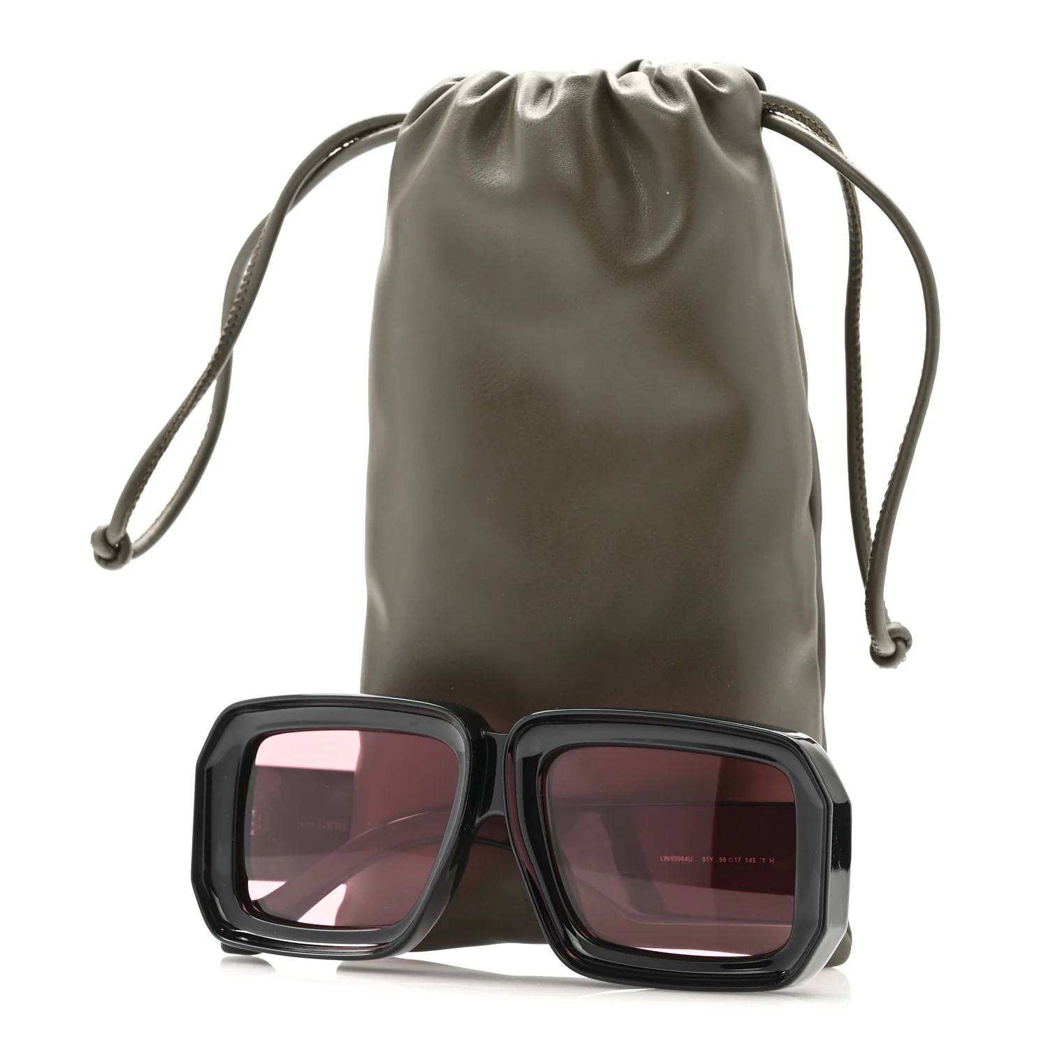 Acetate Paula's Ibiza Dive In Mask Sunglasses LW40064U Black Pink - Image 7