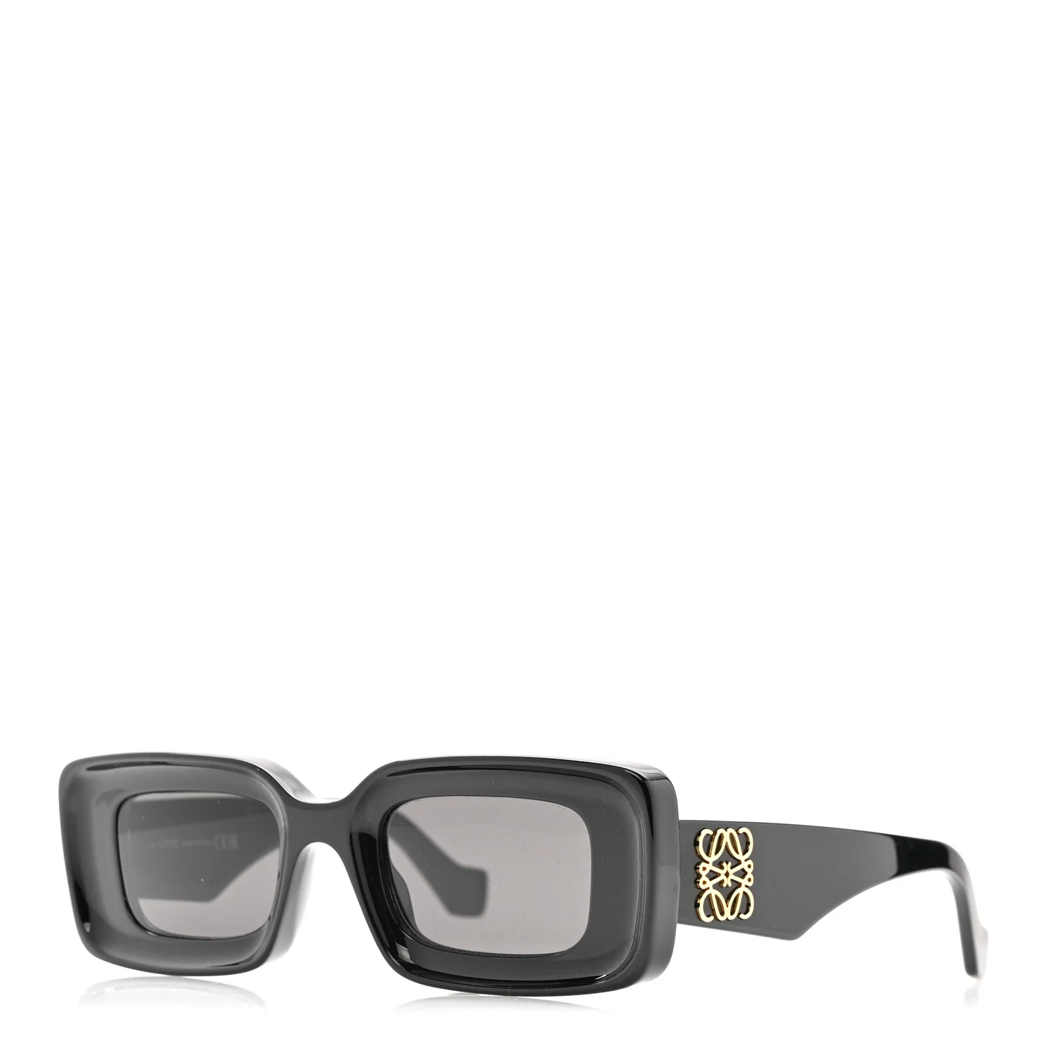 Acetate Rectangular Sunglasses LW40101I Black