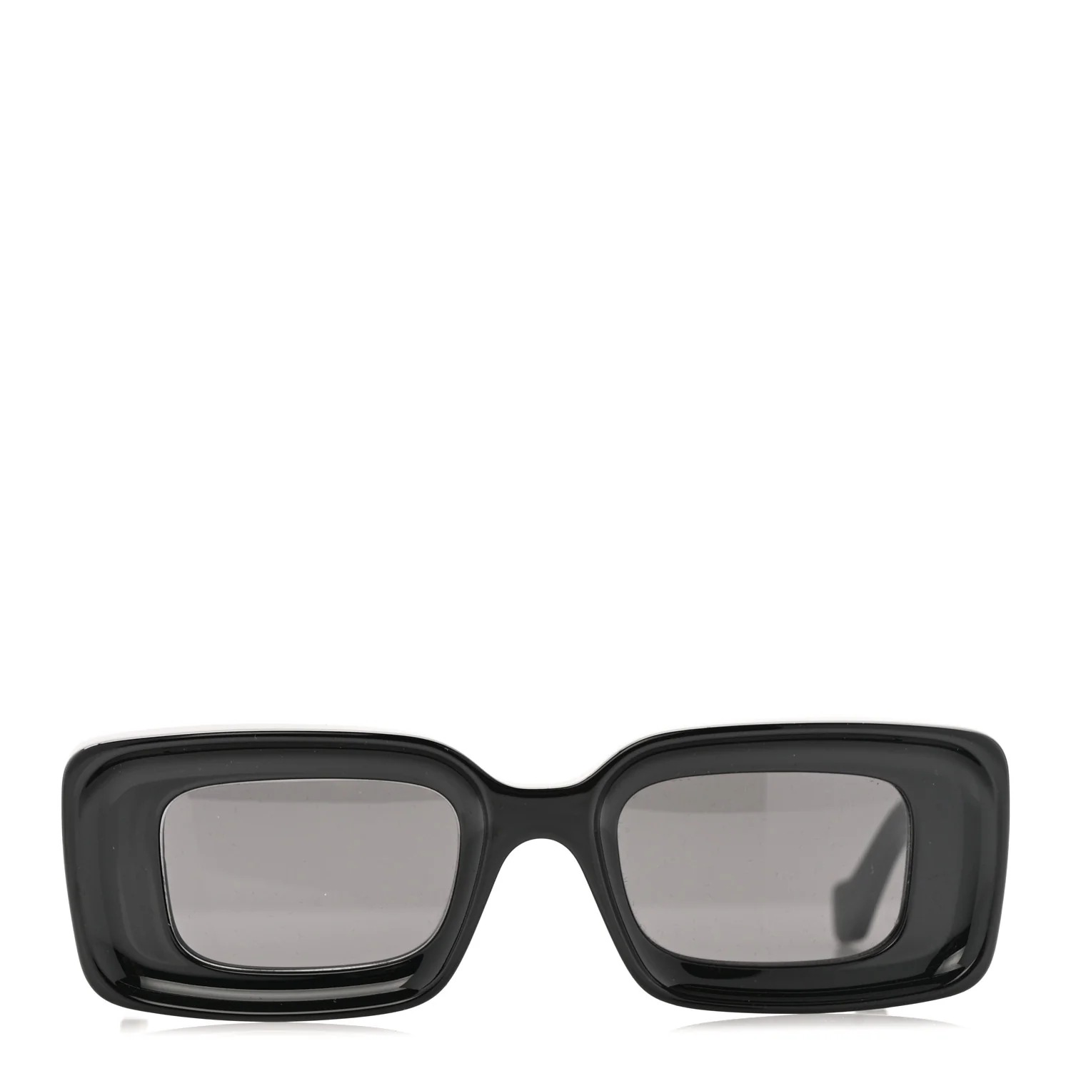 Acetate Rectangular Sunglasses LW40101I Black - Image 2