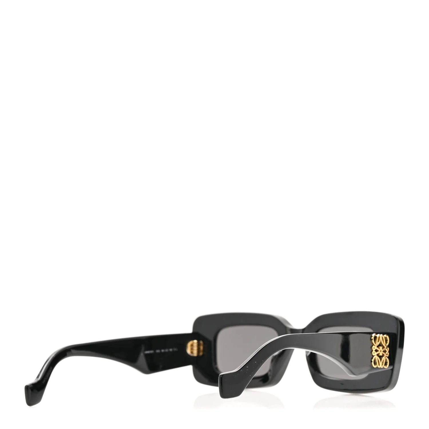 Acetate Rectangular Sunglasses LW40101I Black - Image 4