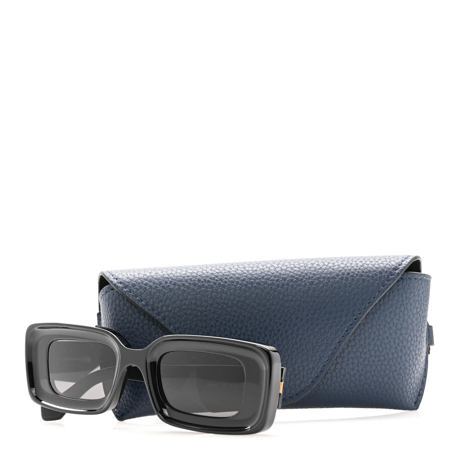 Acetate Rectangular Sunglasses LW40101I Black - Image 7