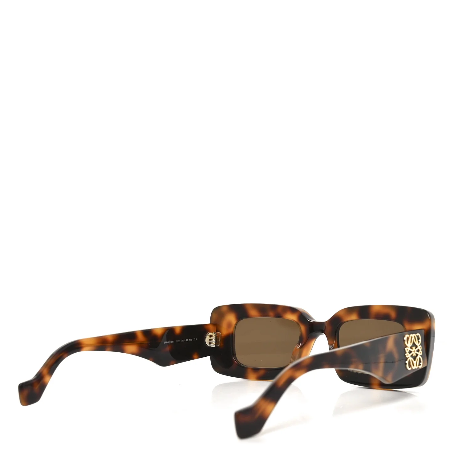 Acetate Rectangular Sunglasses LW40101I Tortoise - Image 4