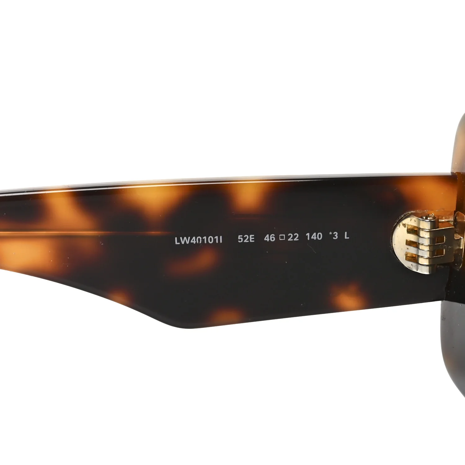Acetate Rectangular Sunglasses LW40101I Tortoise - Image 6