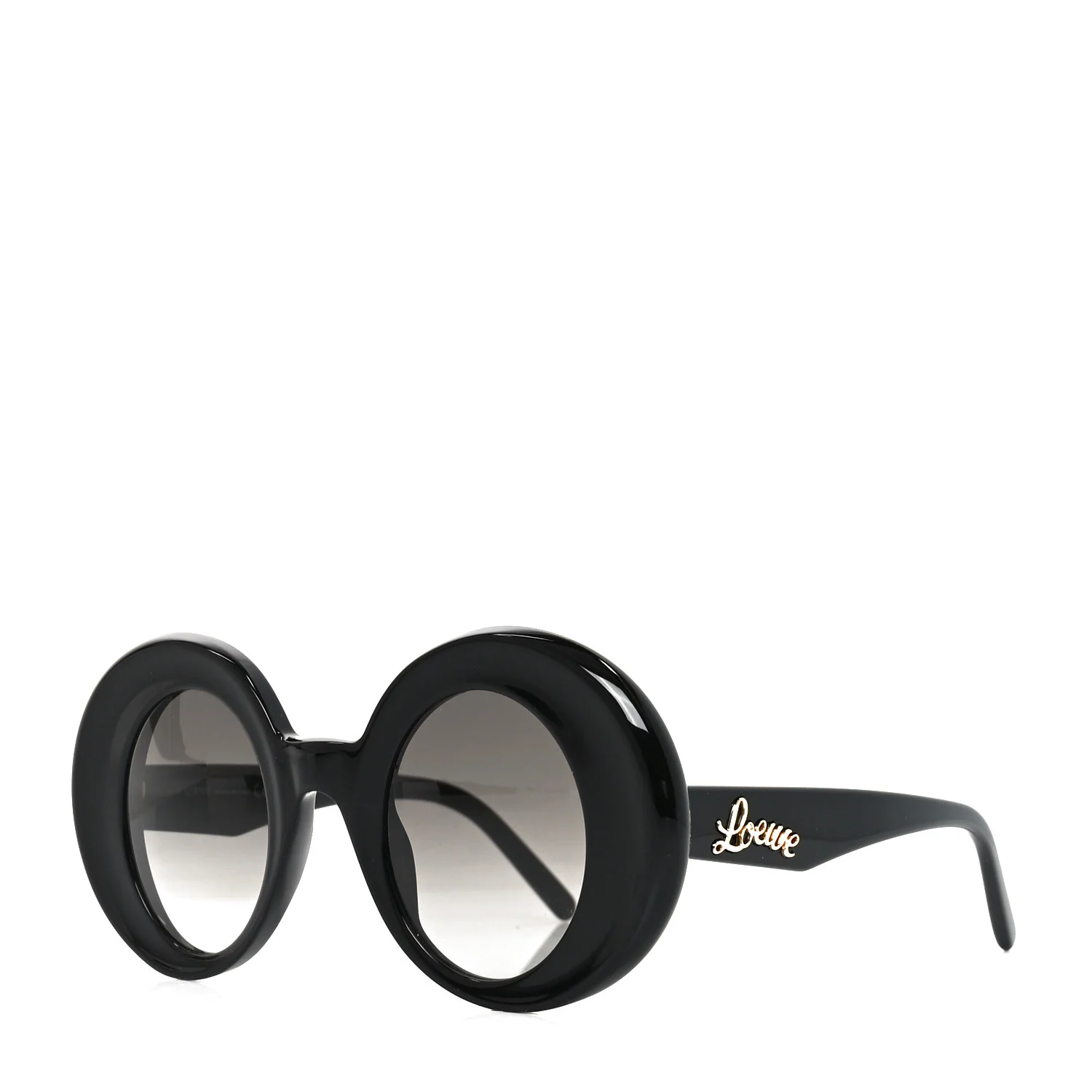 Acetate Round Sunglasses LW40089I Black