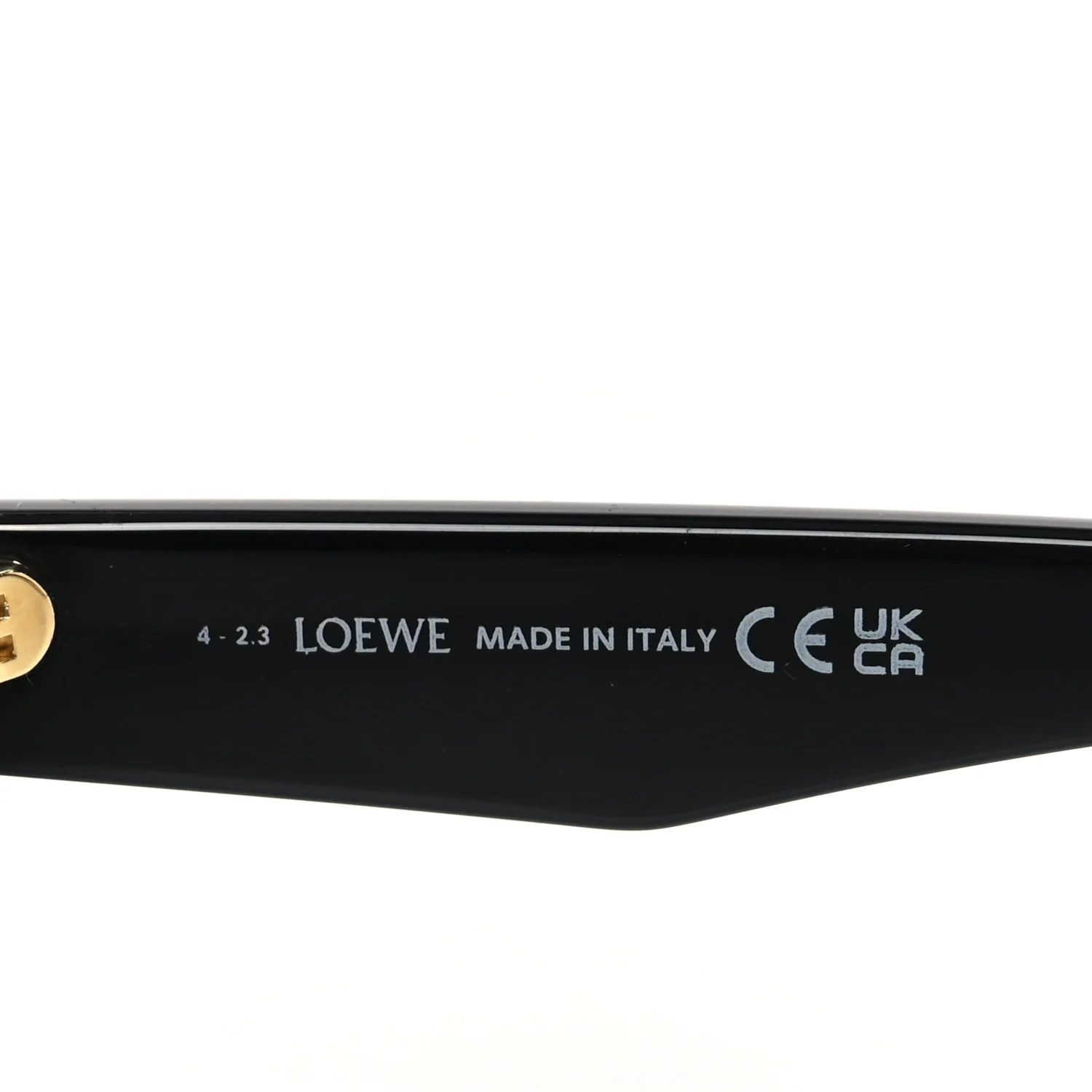 Acetate Round Sunglasses LW40089I Black - Image 5