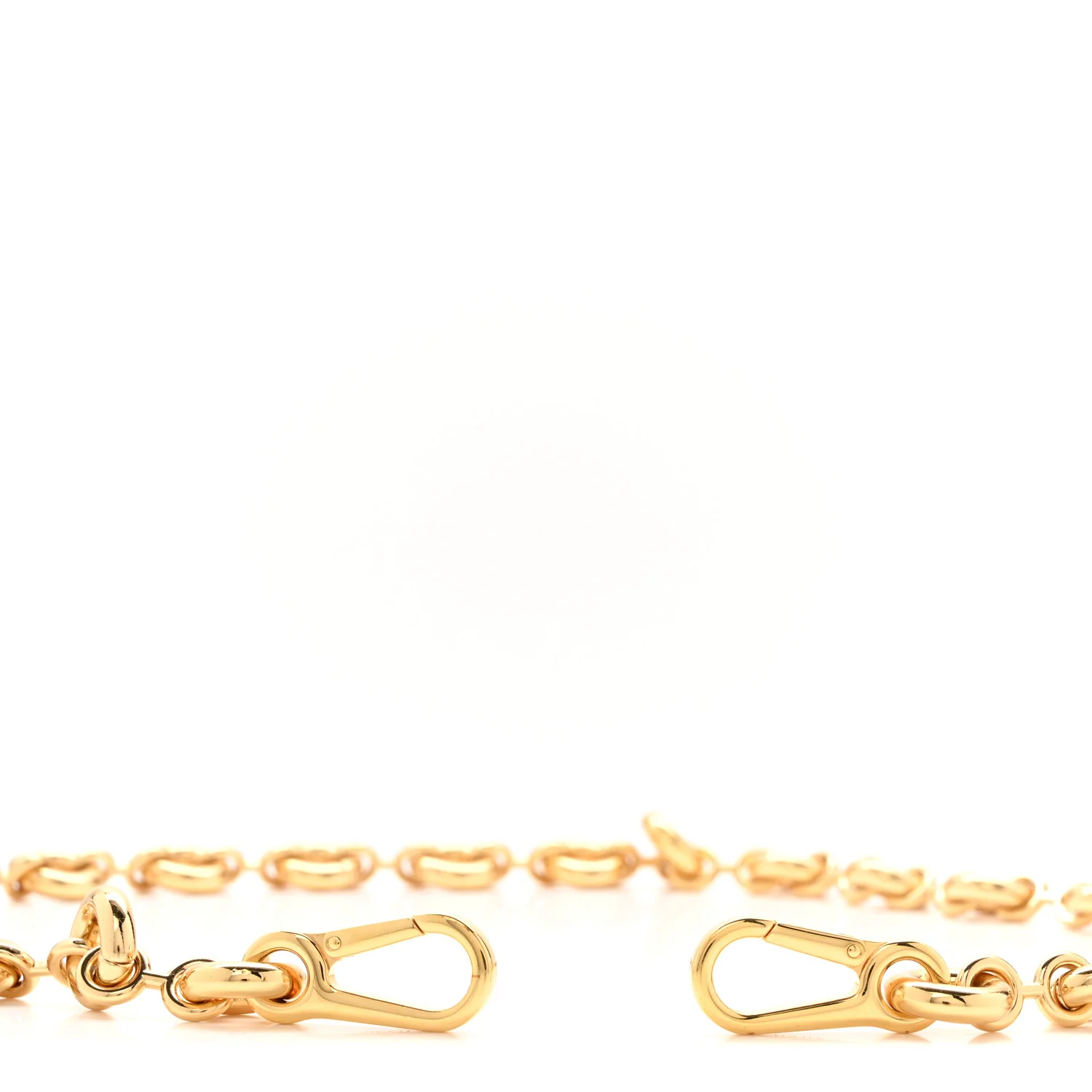 Brass Anagram Donut Chain Shoulder Strap Gold - Image 3