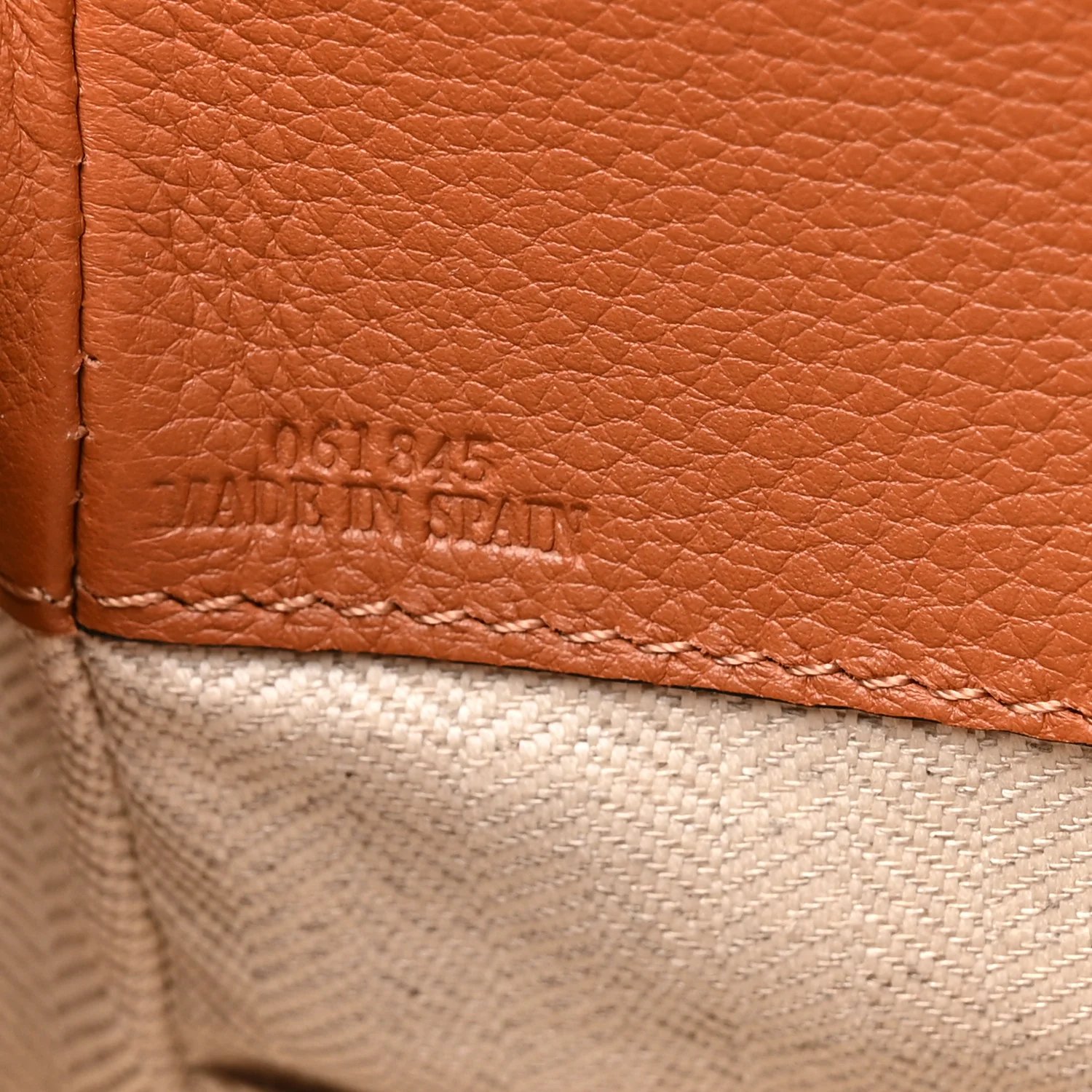 Calfskin Canvas Medium Hammock Shoulder Bag Natural Tan - Image 7