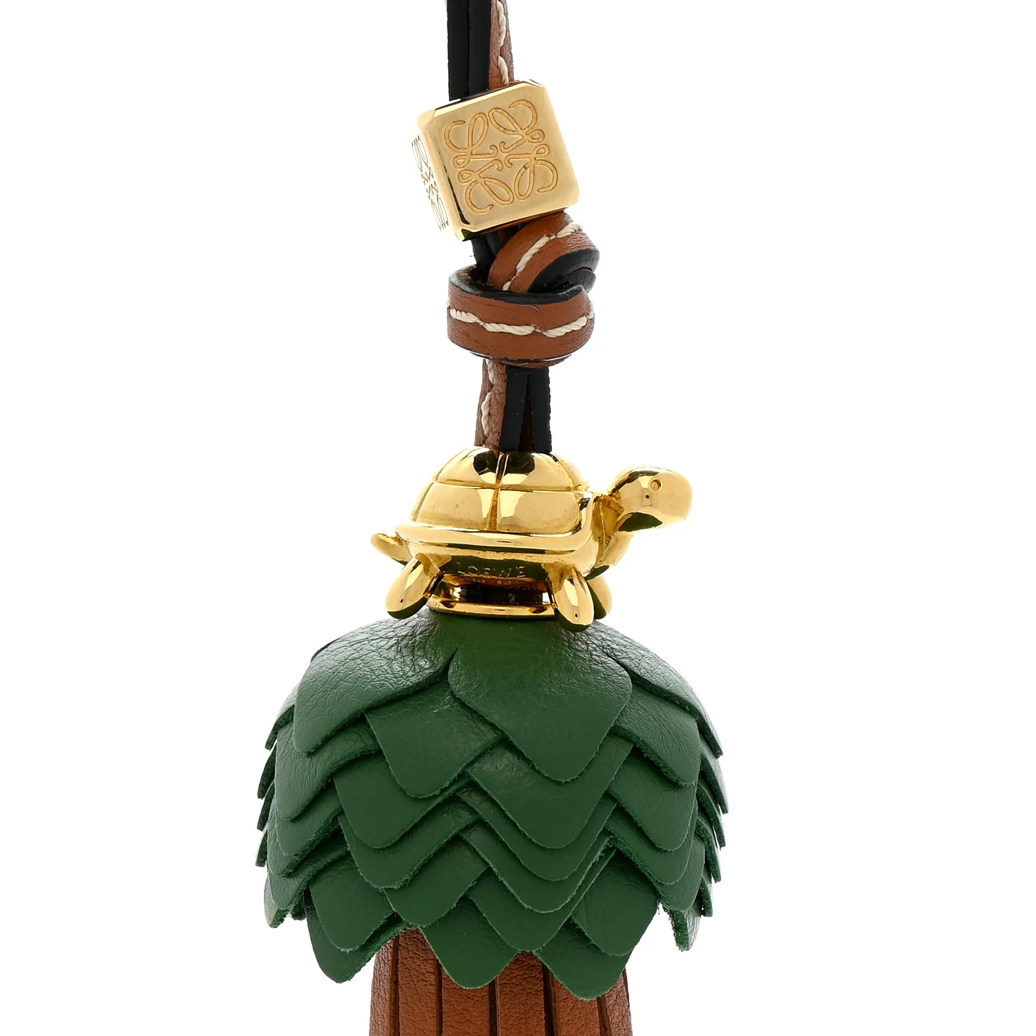 Calfskin Dice Turtle Bag Charm - Image 3