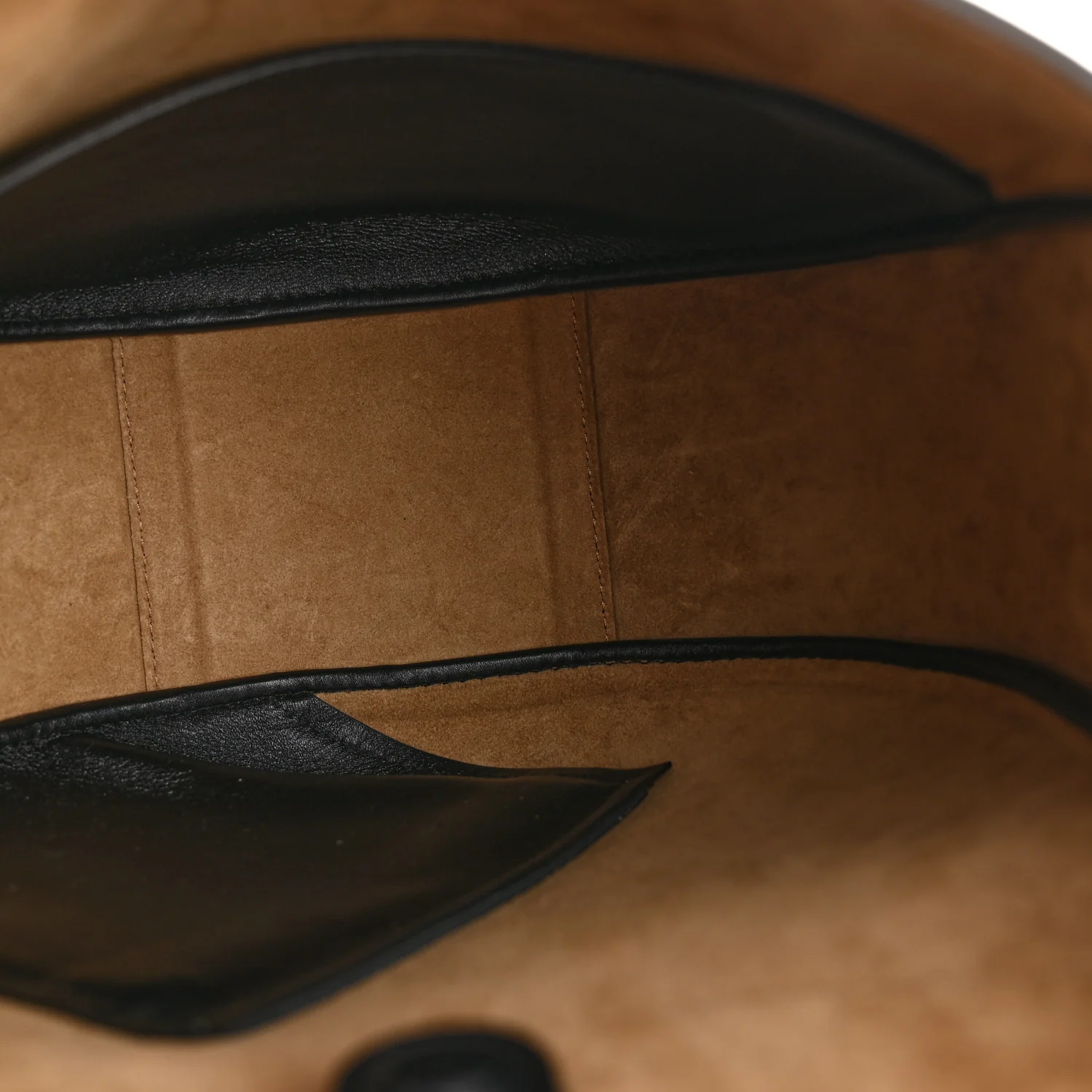 Calfskin Hammock Slice Bag Black - Image 5