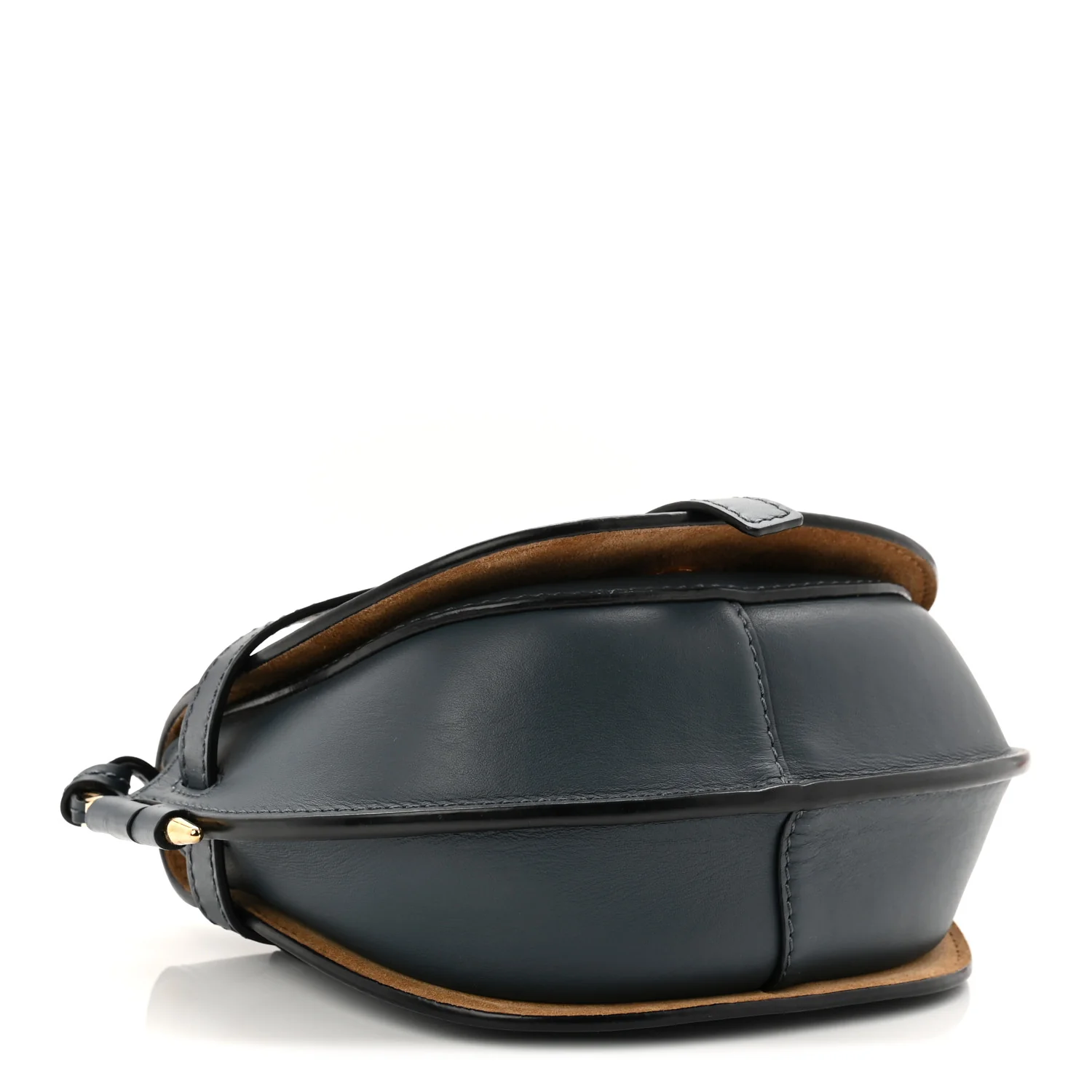 Calfskin Jacquard Mini Gate Crossbody Bag Onyx Blue - Image 4