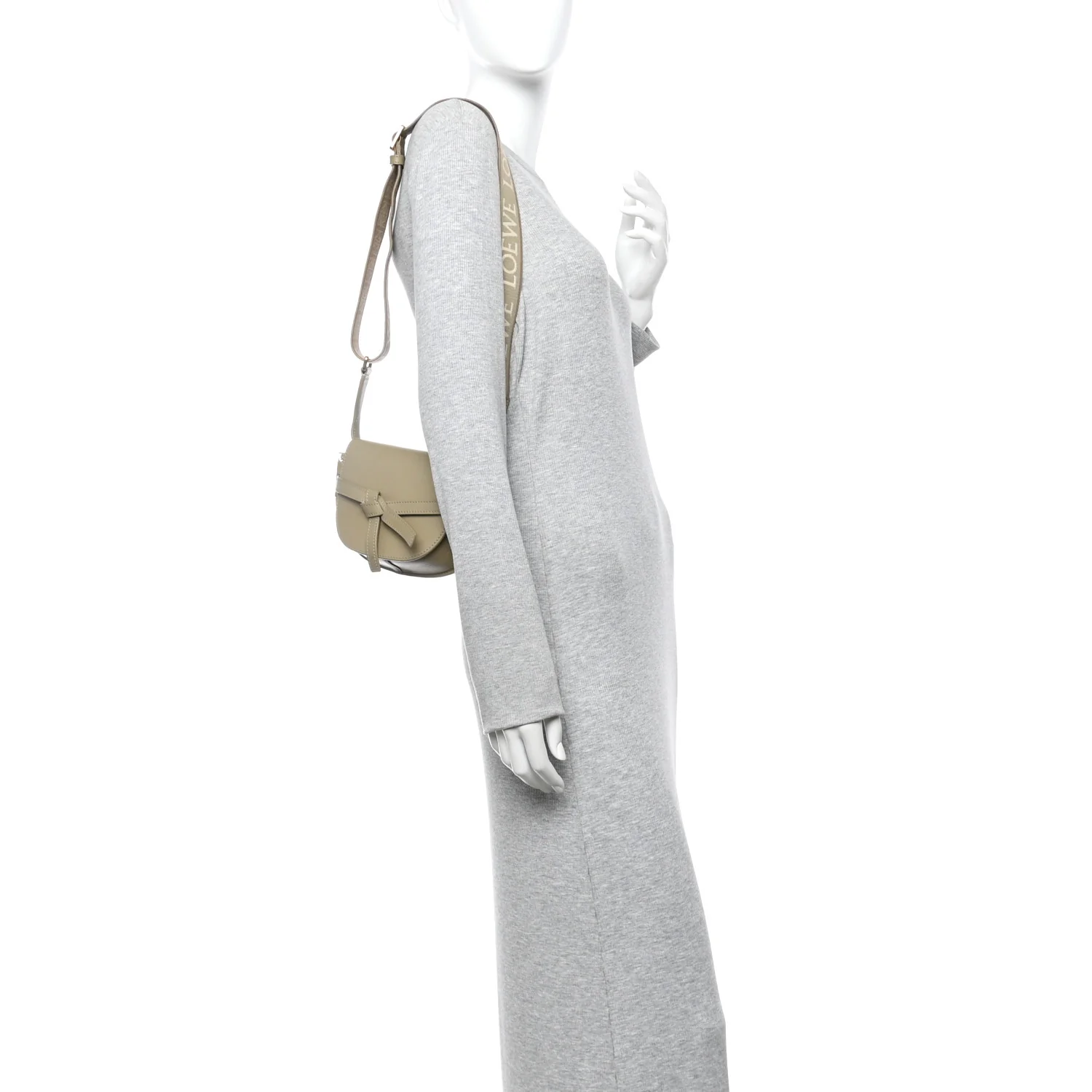 Calfskin Jacquard Mini Gate Dual Bag Butter - Image 2