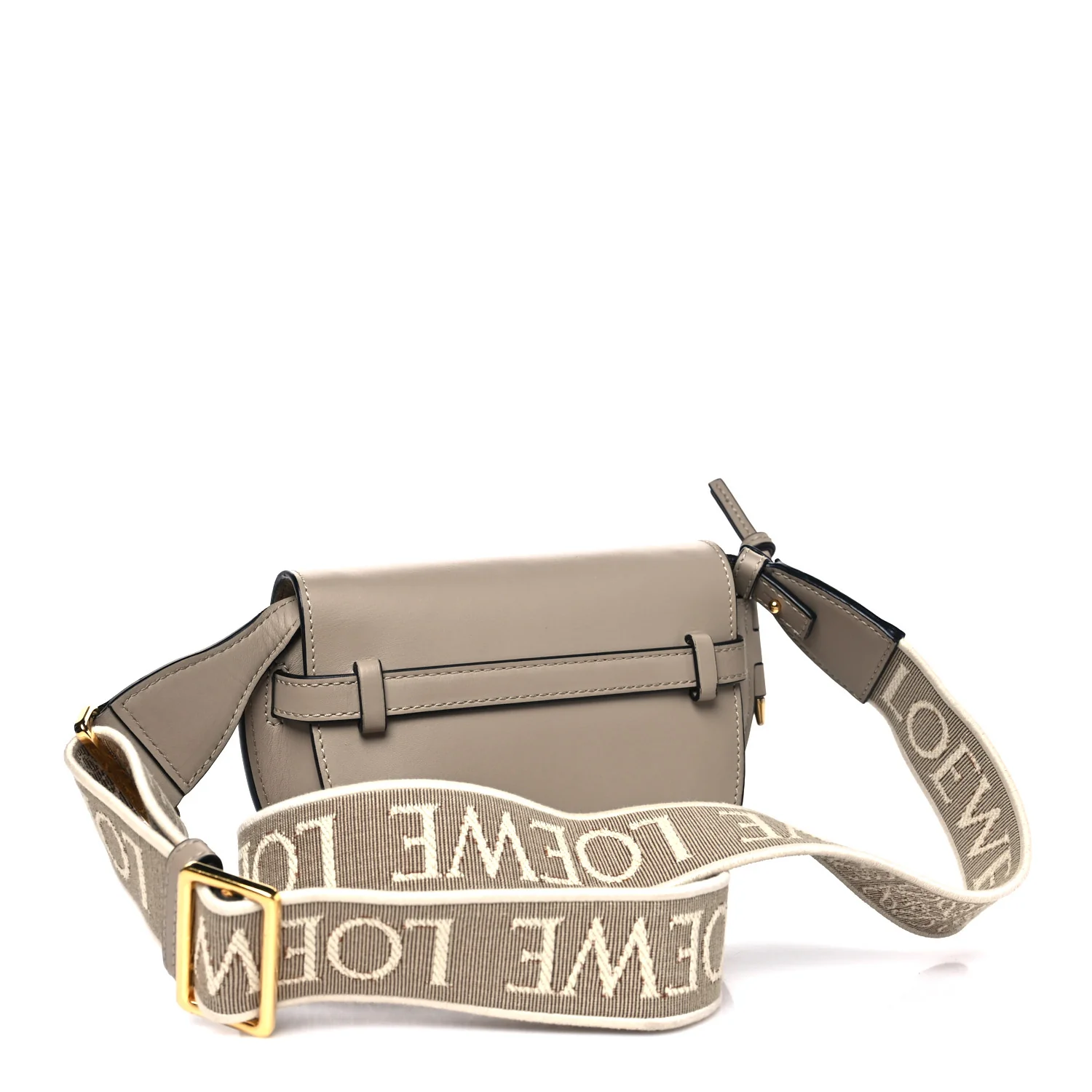 Calfskin Jacquard Mini Gate Dual Bag Clay - Image 3