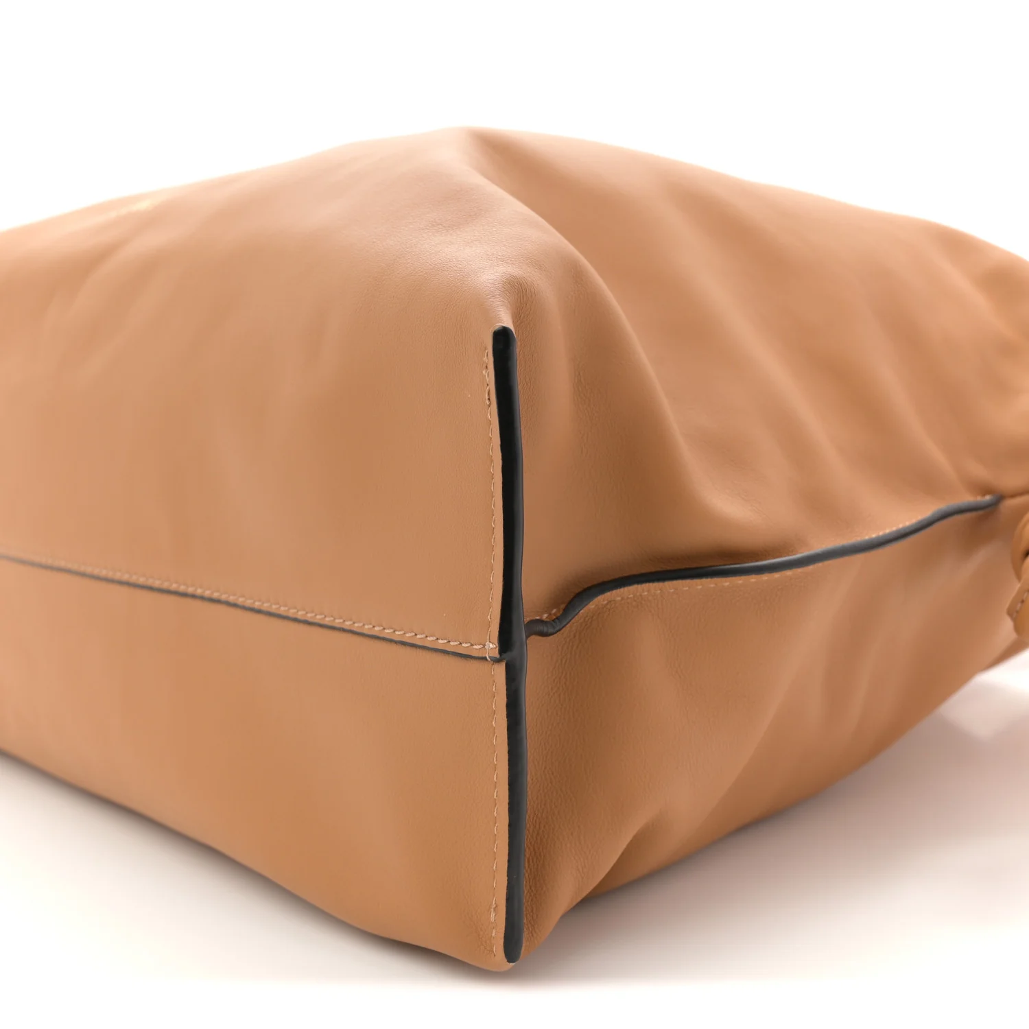 Calfskin Large Flamenco Knot Bag Warm Desert - Image 10
