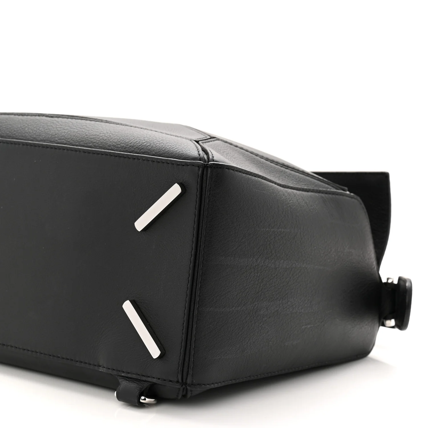 Calfskin Medium Puzzle Bag Black - Image 9