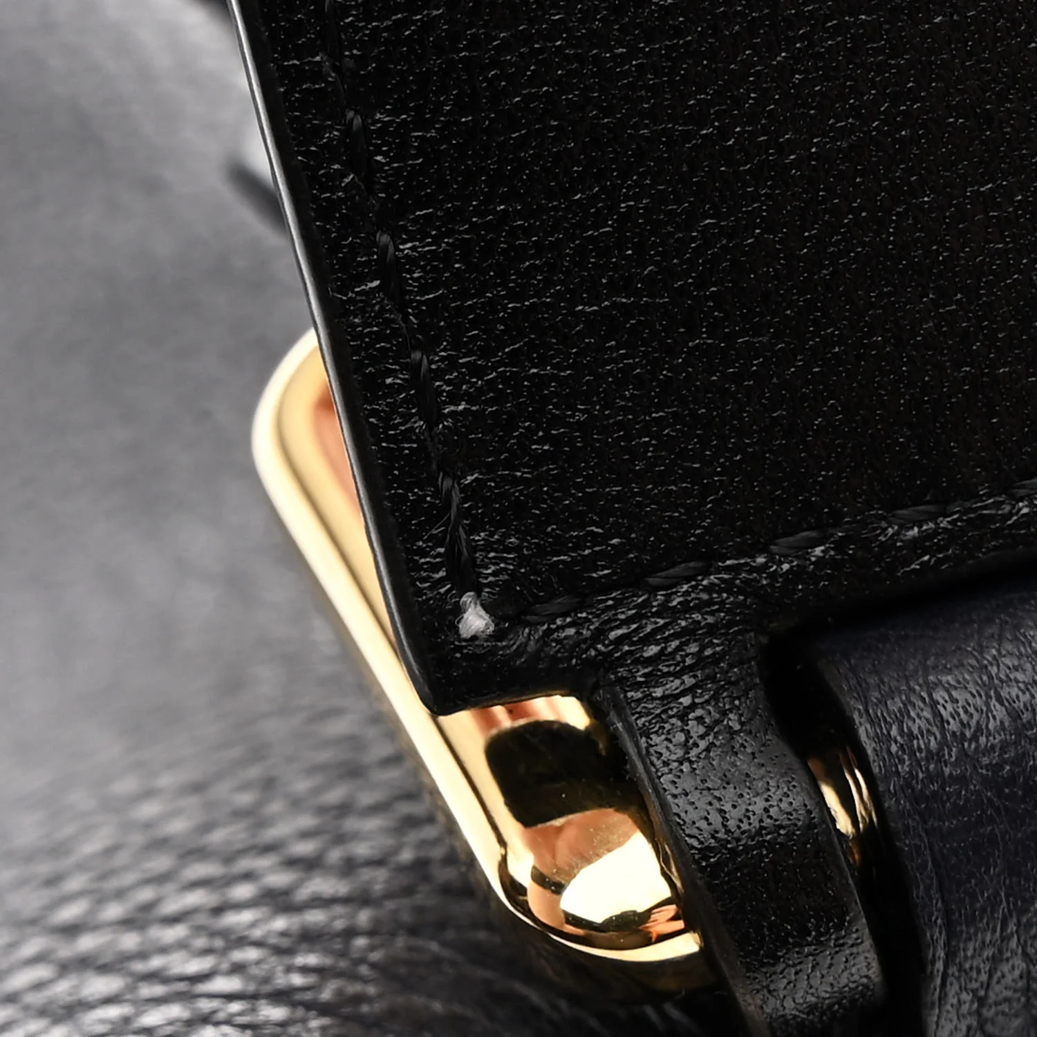 Calfskin Medium Puzzle Bag Midnight Blue Black - Image 10