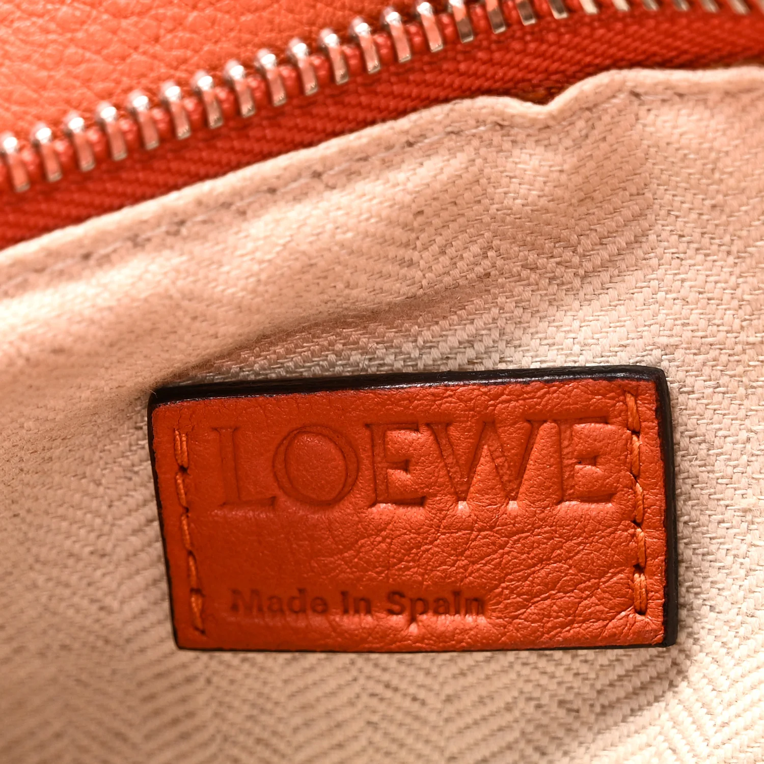 Calfskin Medium Puzzle Bag Orange - Image 6