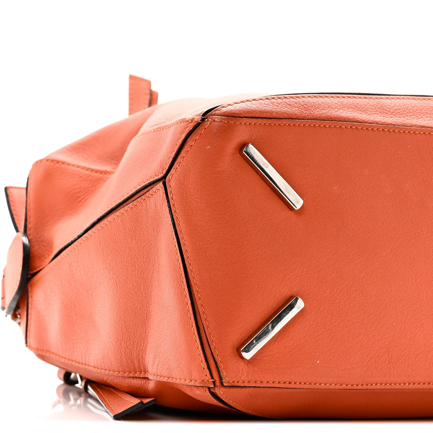 Calfskin Medium Puzzle Bag Orange - Image 8