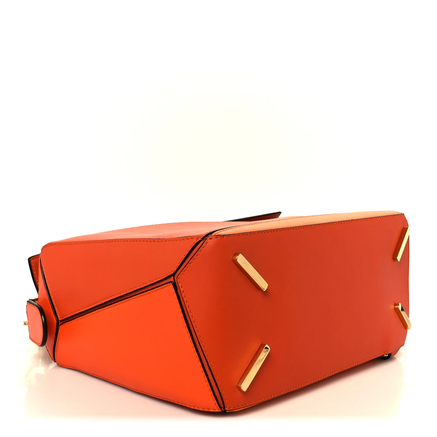 Calfskin Medium Puzzle Bag Orange Multi - Image 4