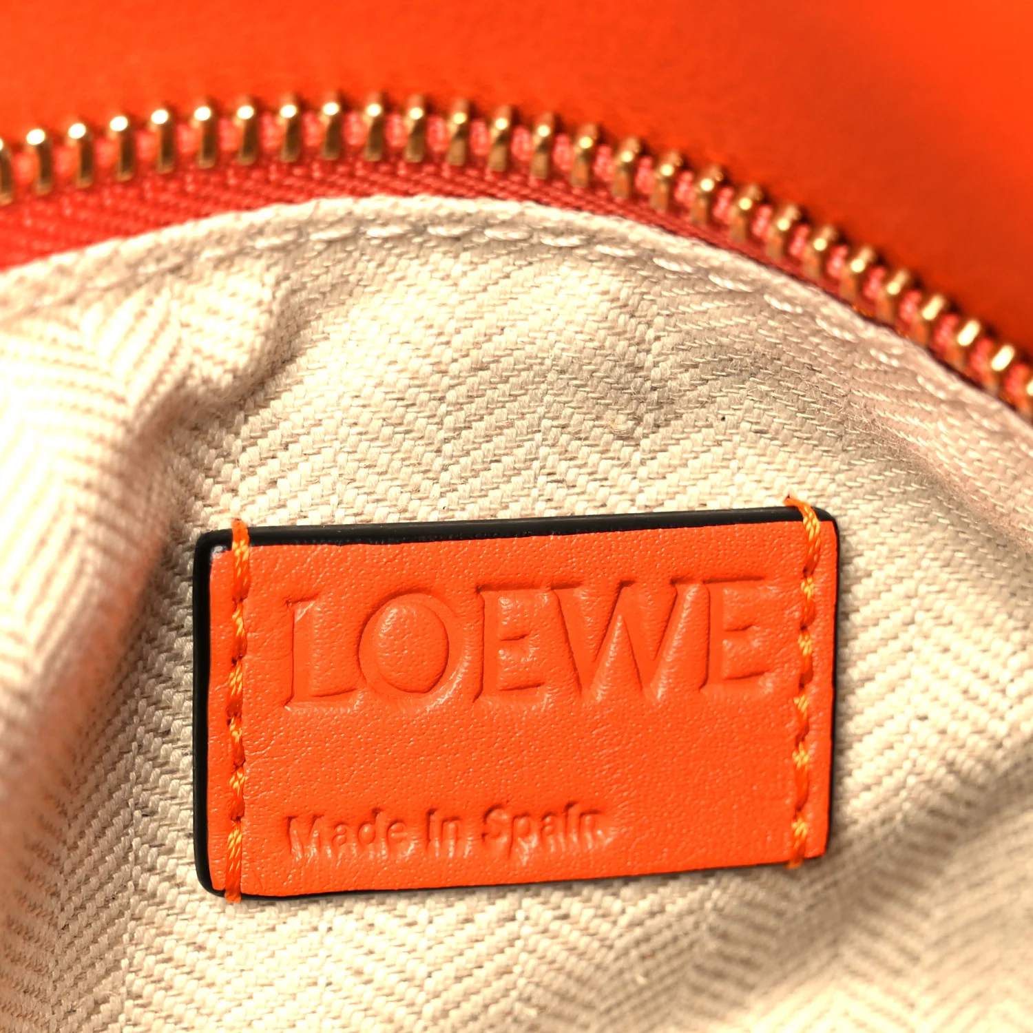 Calfskin Medium Puzzle Bag Orange Multi - Image 6