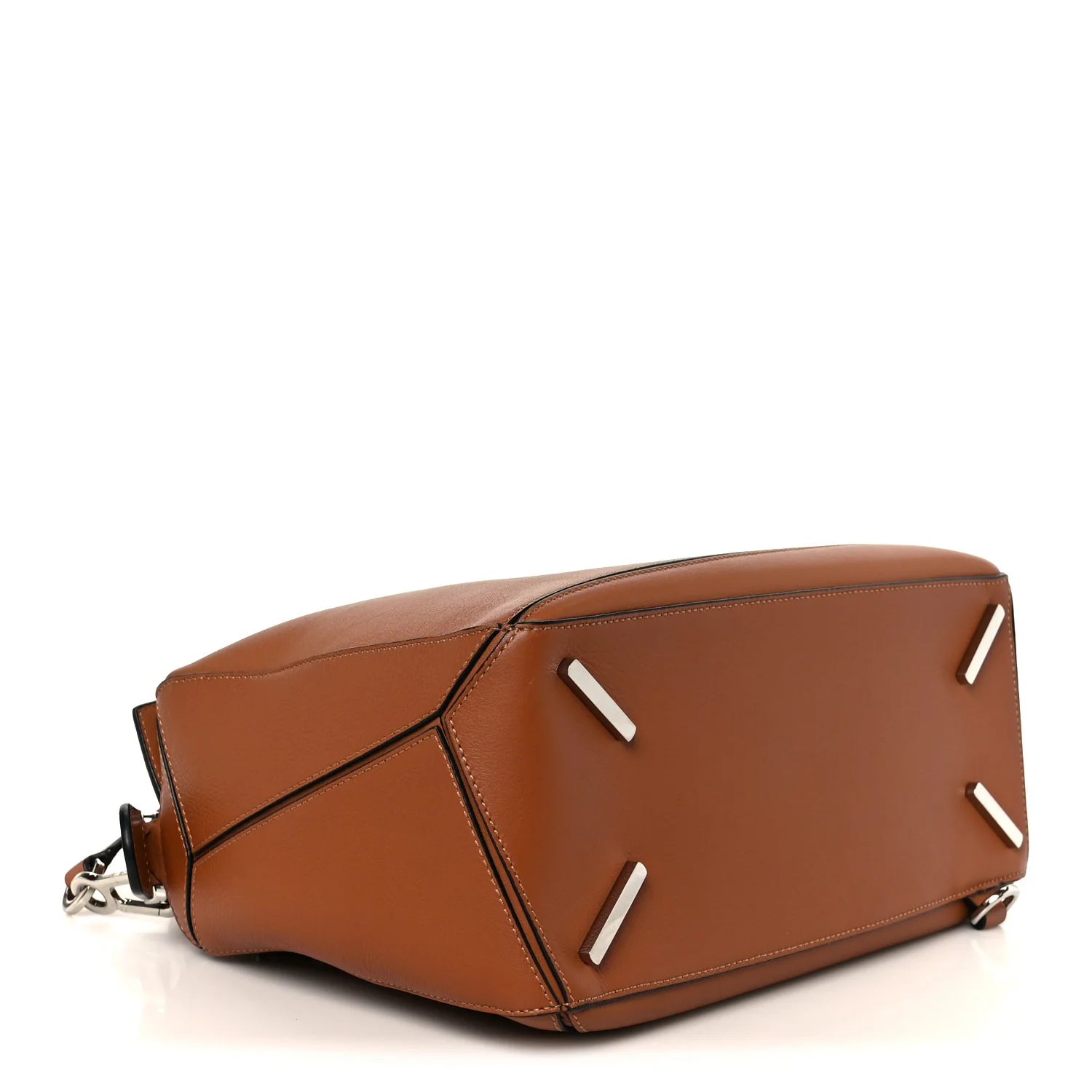 Calfskin Medium Puzzle Bag Tan - Image 4